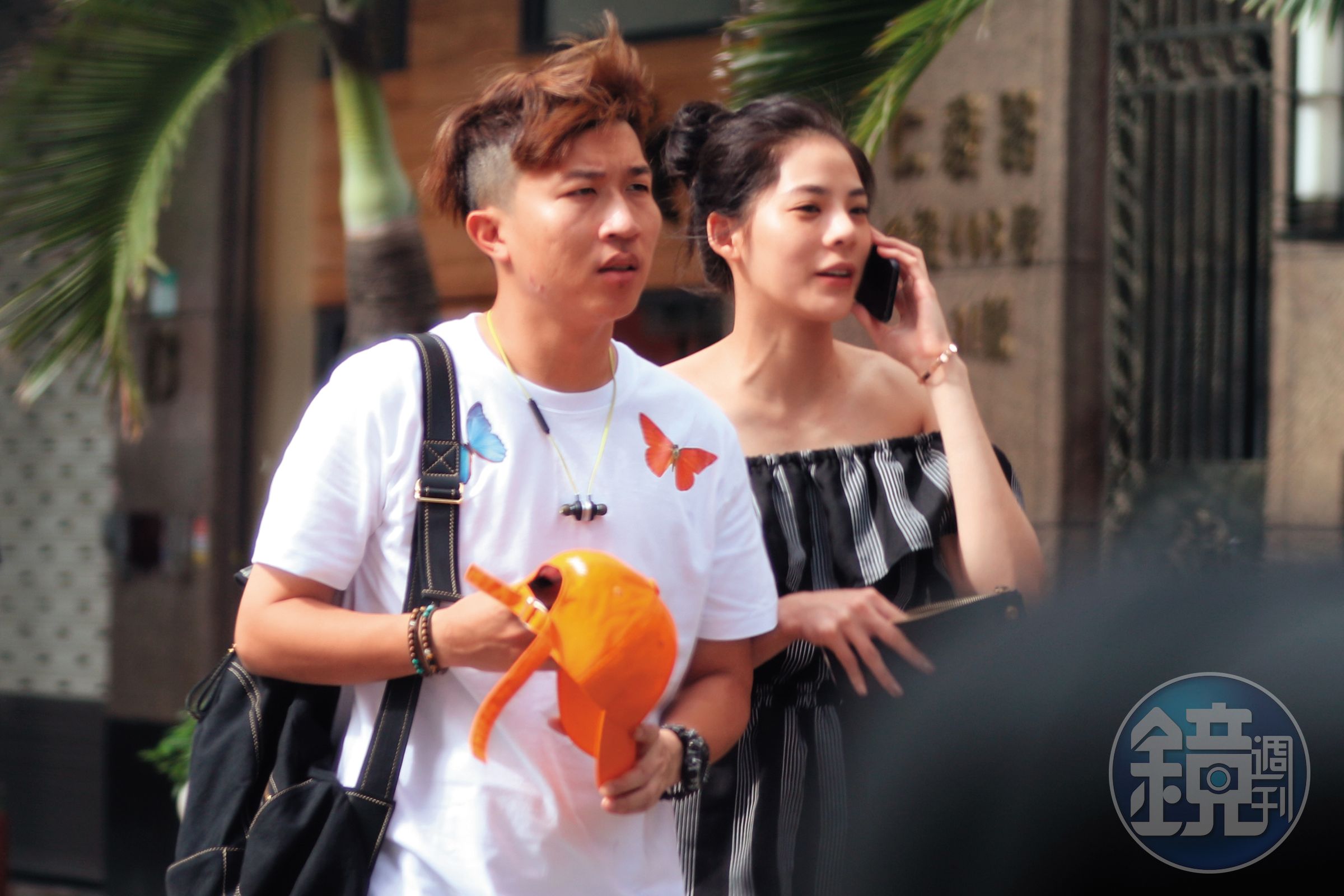 張立東（左）不少緋聞對象都是正妹，曾被拍到和陳冠希前女友洪文安（右）散步街頭。