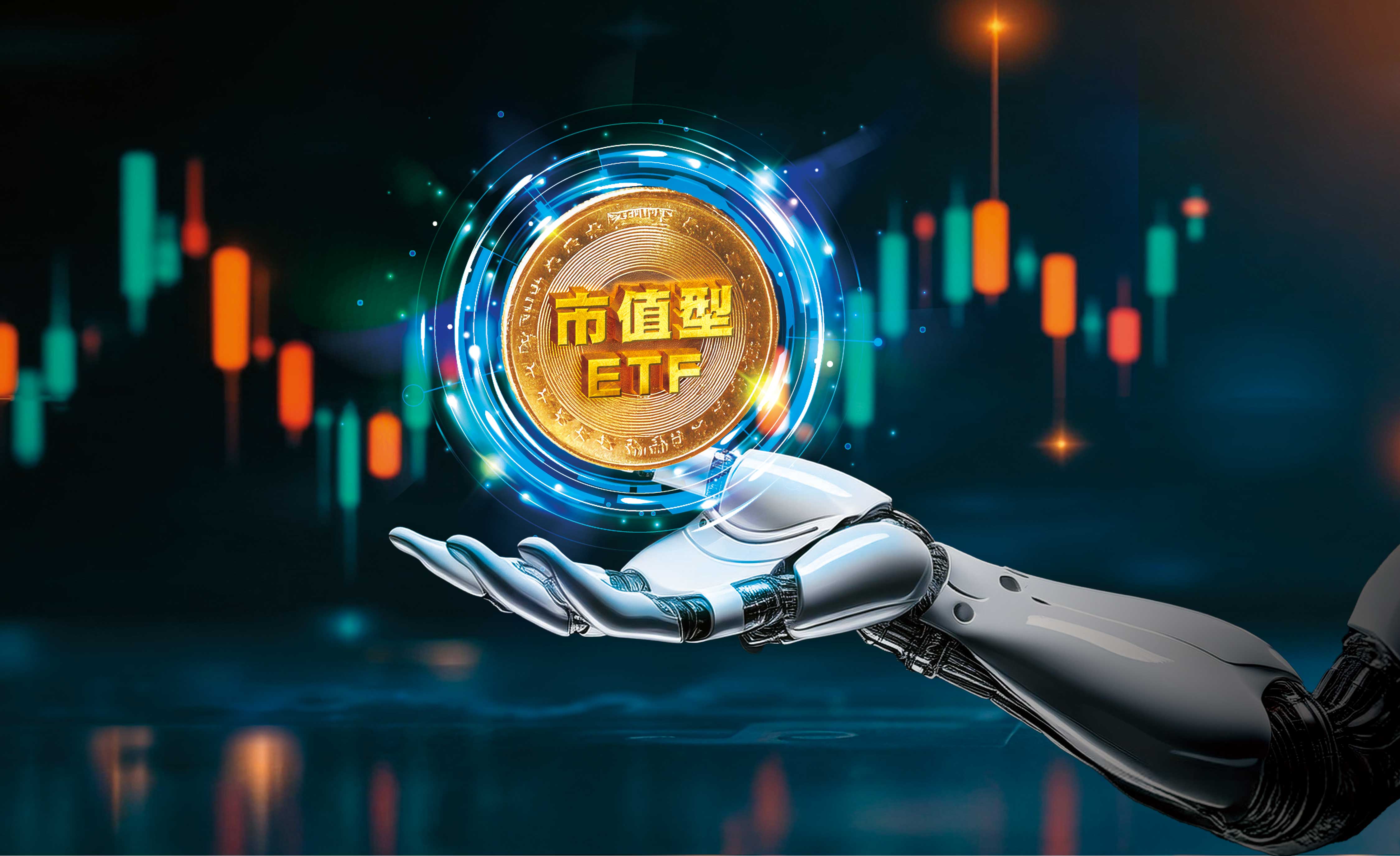 2025年AI需求強勁推升，透過加碼市值型ETF，狠咬相關商機賺更多。（AI繪圖Midjourney生成，本刊美術組後製）