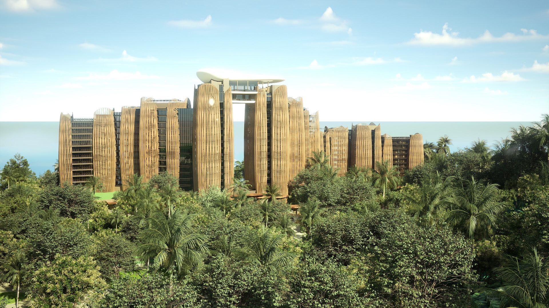 沙巴亞庇洲際度假酒店在興建過程中，致力減少對環境的負面影響。（信義房屋提供）