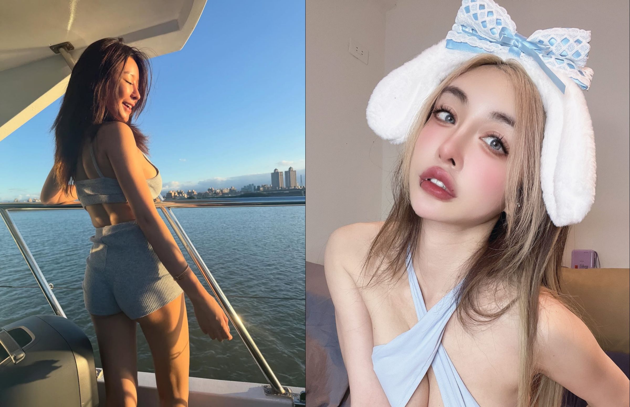 謝侑芯(左)閨密雪碧深夜曬出對話截圖,落淚還原真相,澄清並非介紹黃明志認識好友。雪碧曬出與謝侑芯的生前最後對話。(翻攝網路)