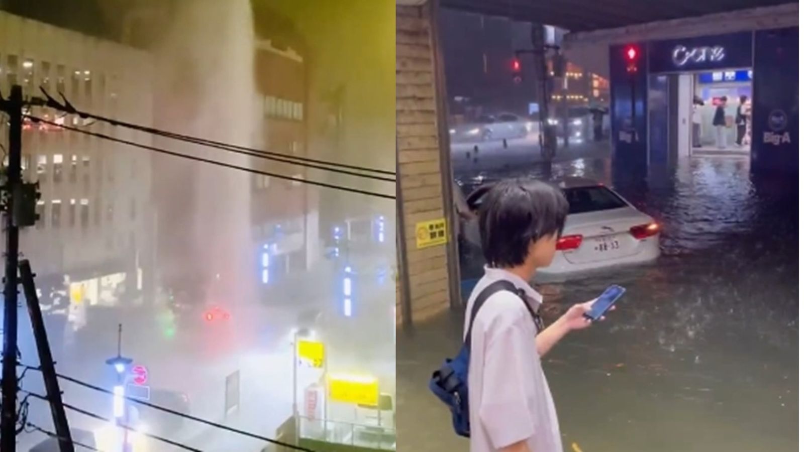 千葉恐怖暴雨!日本狂發最高警報 「當地慘況曝光」:公寓淹水跟瀑布一樣