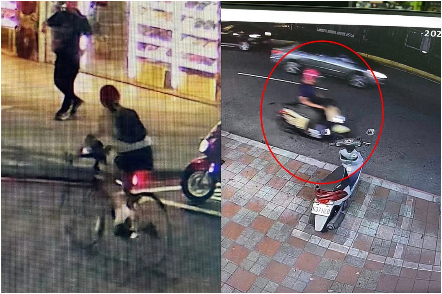 一名女大生騎車竟遭男騎士尾隨「打屁股」，警方循線逮到涉案男子。（翻攝自臉書社團）