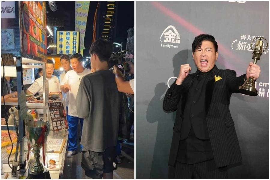 主持人曾國城近日錄製節目《型男大主廚》外景，被網友直擊團隊直接插隊買小吃進行拍攝。（本刊資料照）