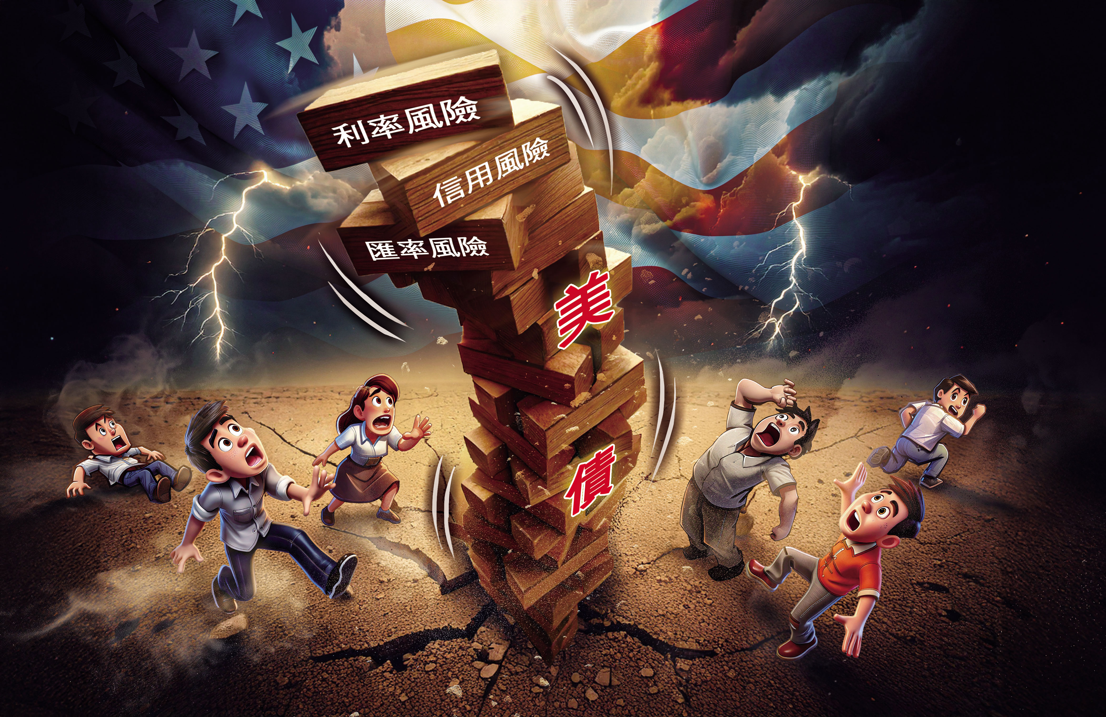 在市場鼓吹下，投資人不斷借錢買債、放大獲利，現在卻被債市3大風險壓得喘不過氣。