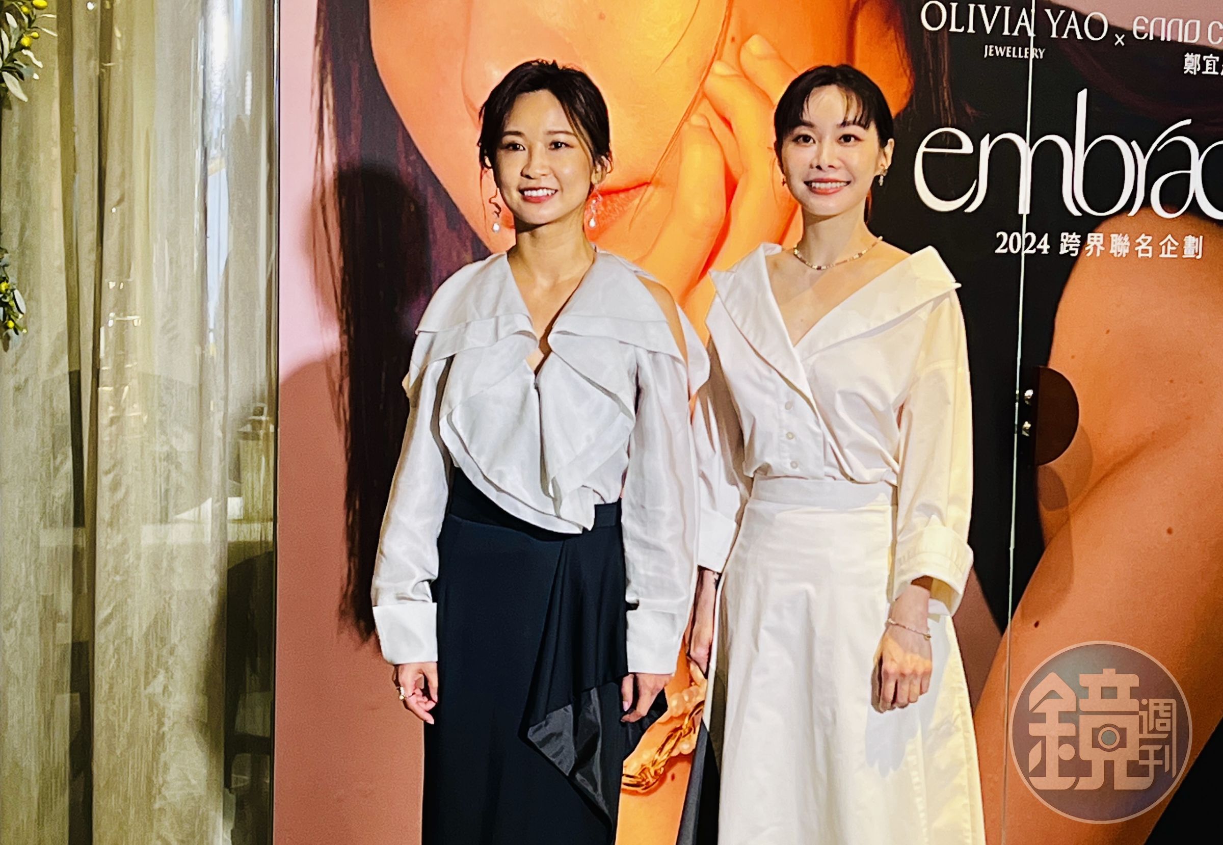 OLIVIA YAO JEWELLERY與鄭宜農跨界聯名推出「Embrace」系列首飾。(陳慧明攝)