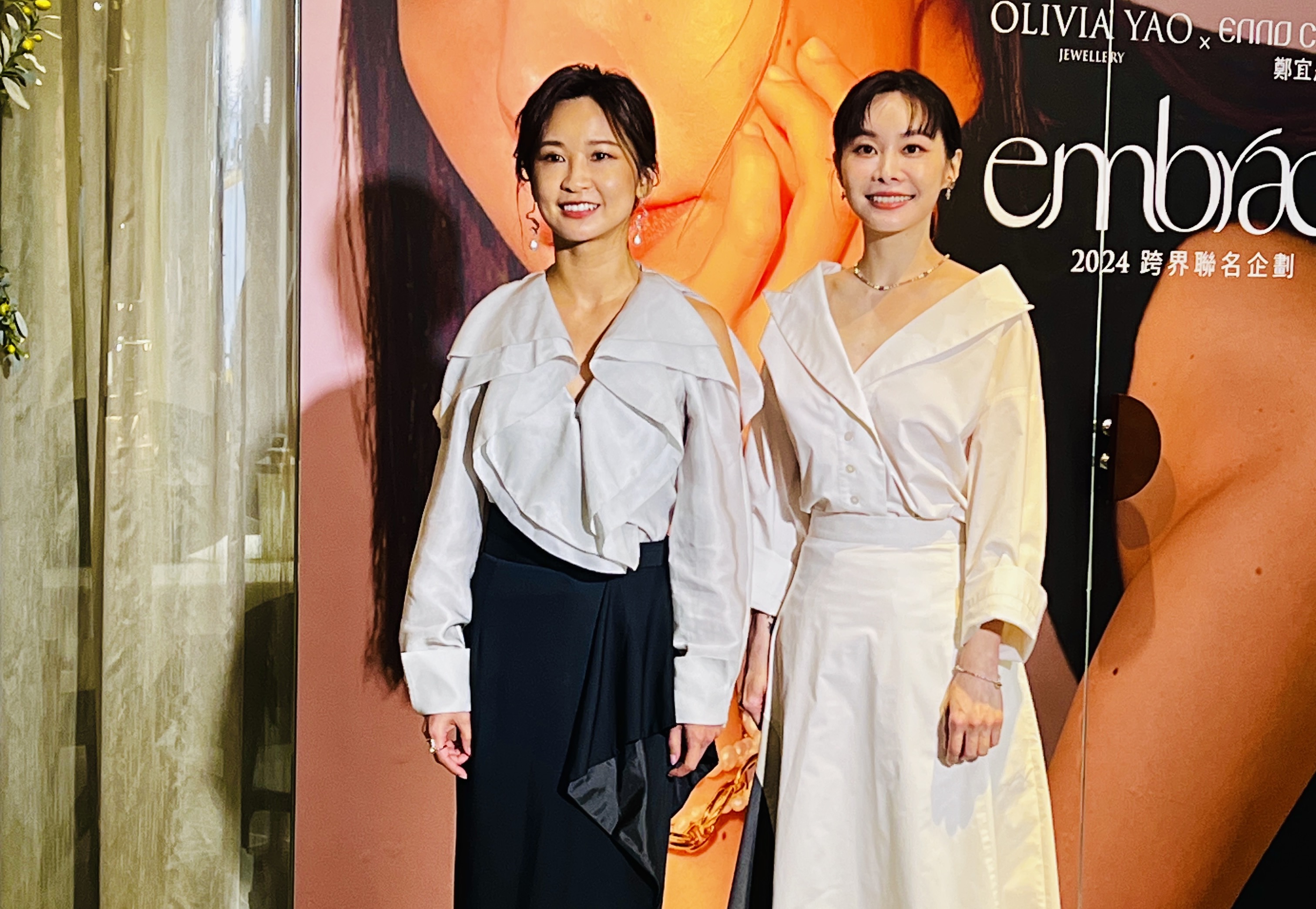 OLIVIA YAO JEWELLERY與鄭宜農跨界聯名推出「Embrace」系列首飾。（陳慧明攝）