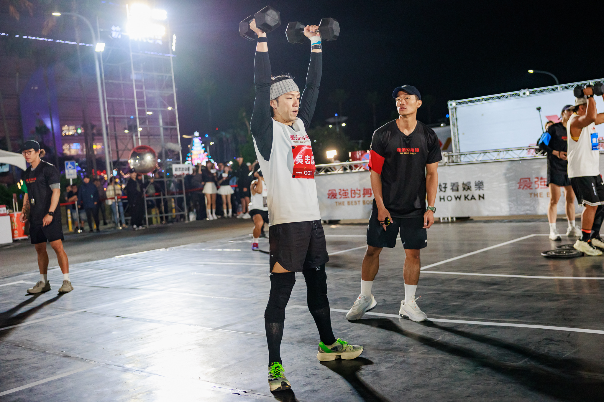 大飛賽前努抓緊時間練習體能。（好看娛樂提供）