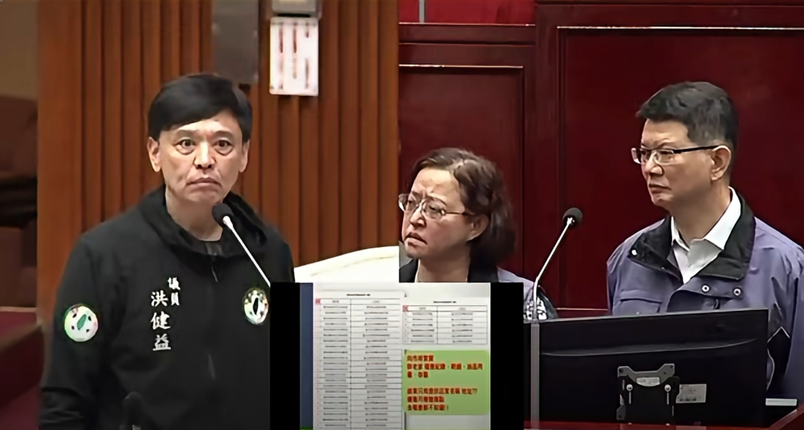 北市府蓋牌?洪健益追不到問題油資料「研考會稱電腦當機」 蔣萬安撇:沒到我辦公室