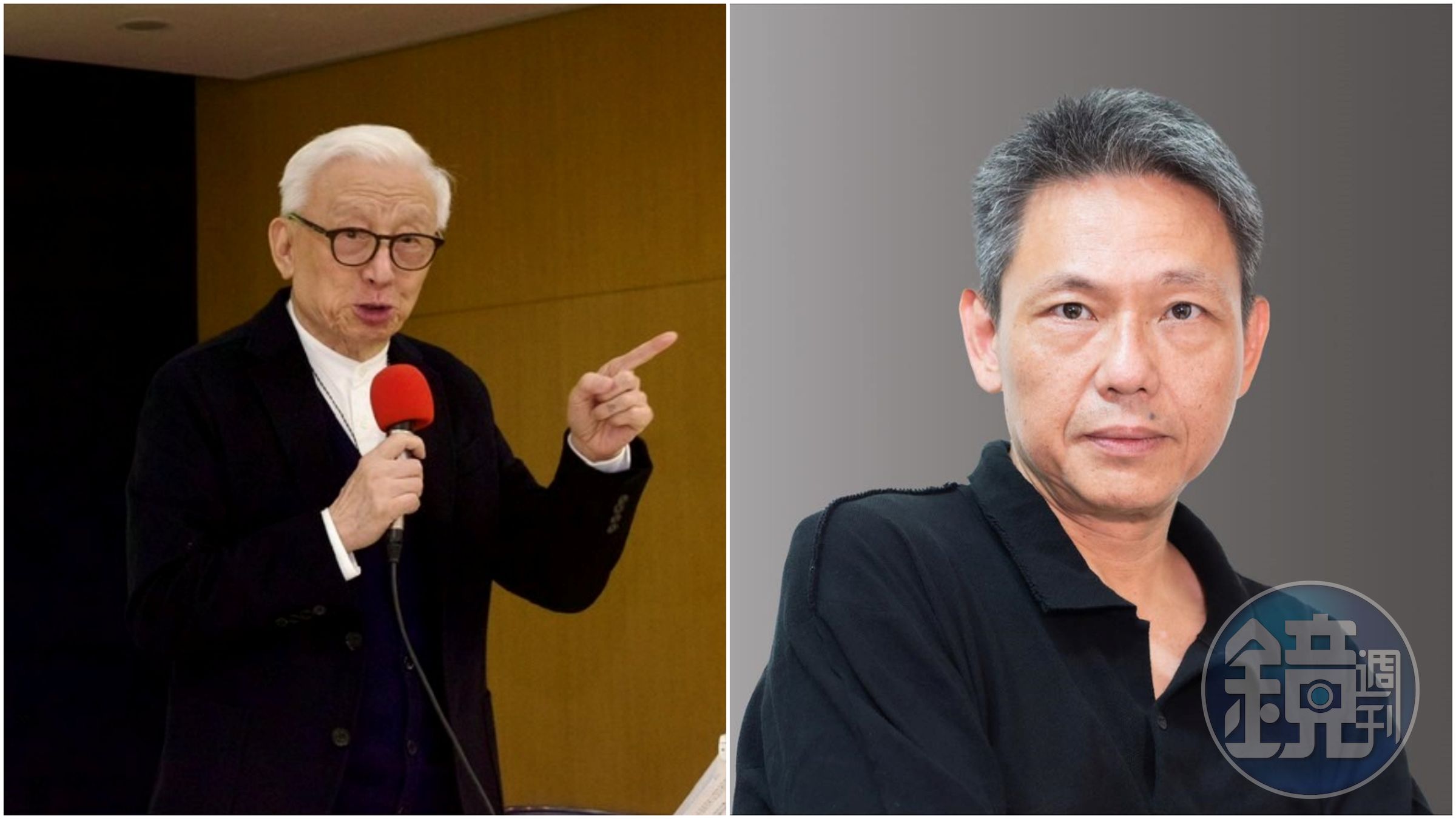 曹興誠提告謝寒冰求償1億元，謝寒冰則喊他很期待法院比對特徵。（合成圖；本刊資料照、翻攝謝寒冰臉書）