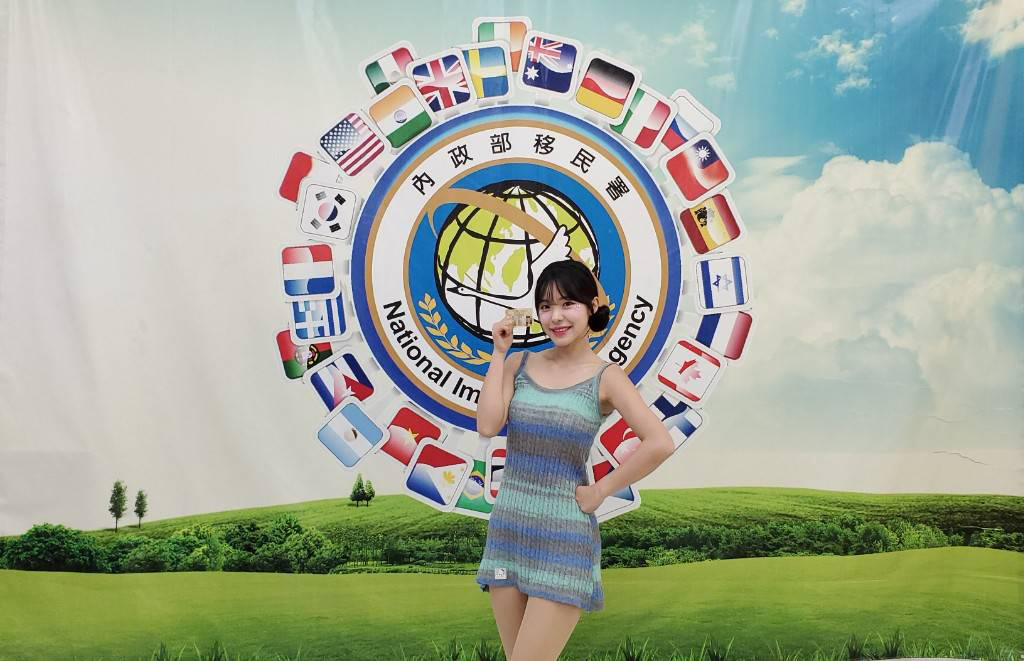 李多慧申獲就業金卡。（移民署提供）