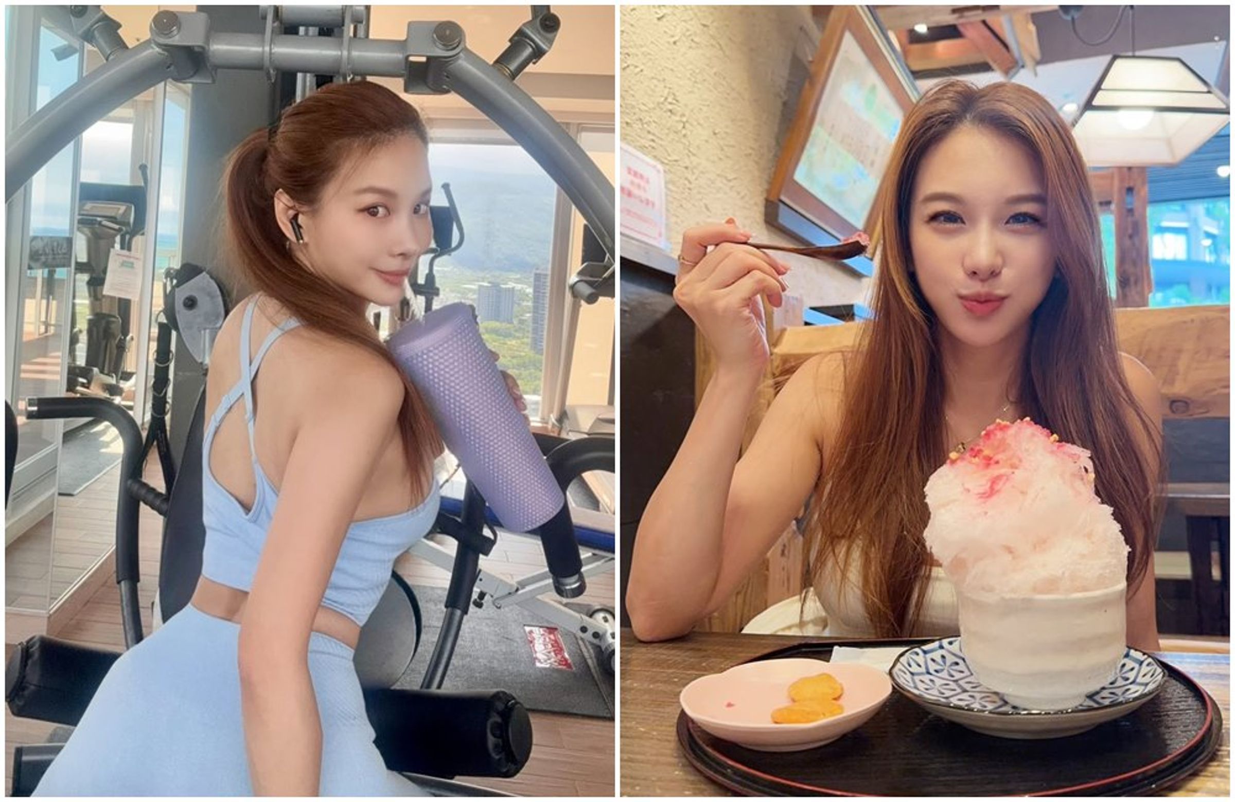 艾莉絲透露這次回台灣胖了2公斤，吃了不少美食。（翻攝艾莉絲 IG）