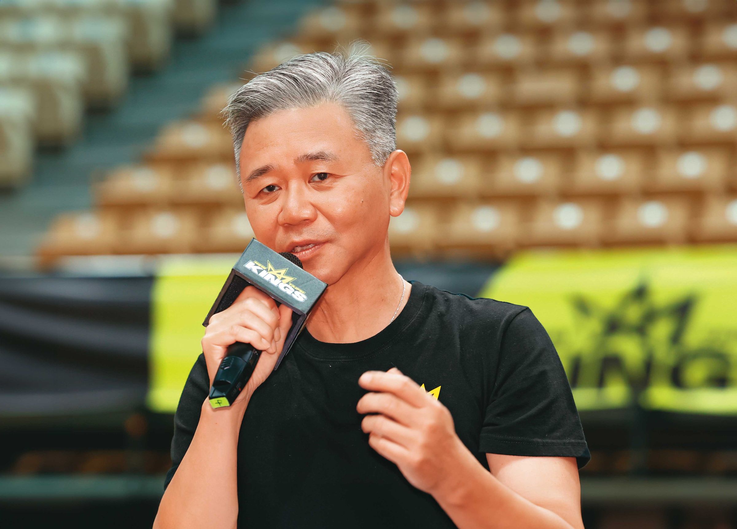 王文祥號召國內職籃大團結，誓言台灣職籃進軍國際、球迷粉絲人數大翻倍。（中央社）
