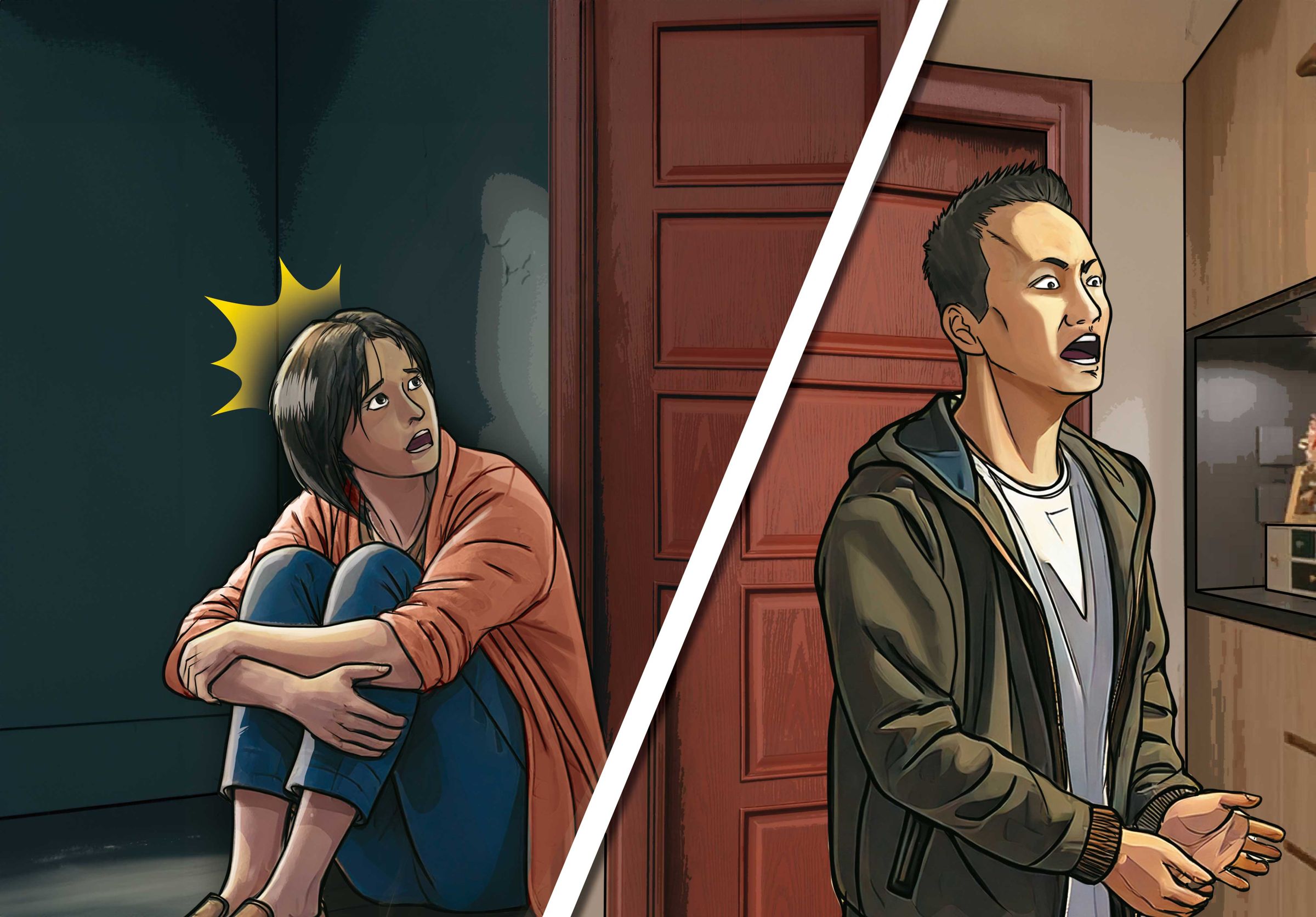 潘女因欠債被拘禁時，聽到洪男等人提及「她已經被做掉了」等語，成為檢警能替賴女平冤的破案關鍵。（AI繪圖Adobe Firefly生成，本刊美術組後製）
