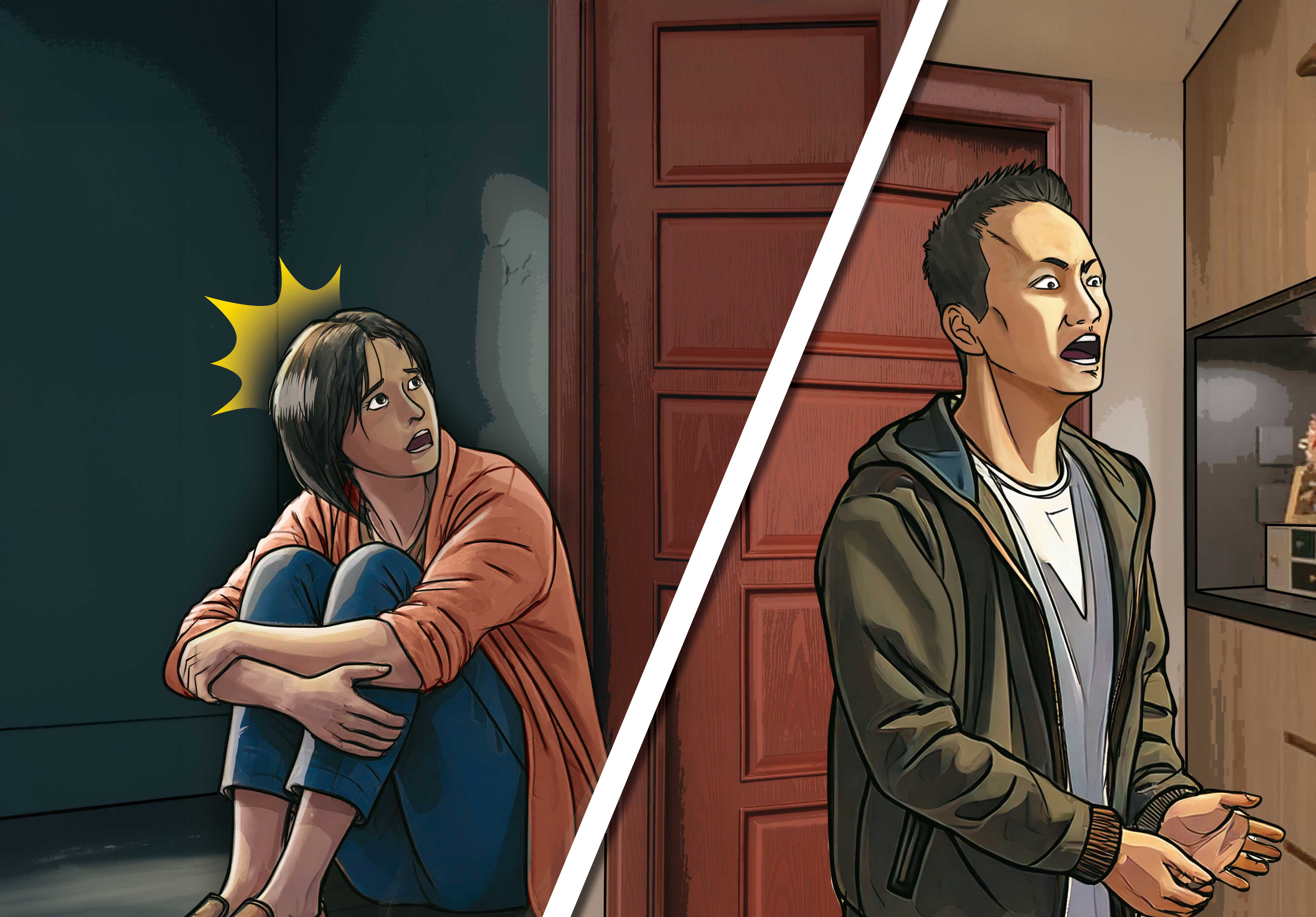 潘女因欠債被拘禁時，聽到洪男等人提及「她已經被做掉了」等語，成為檢警能替賴女平冤的破案關鍵。（AI繪圖Adobe Firefly生成，本刊美術組後製）