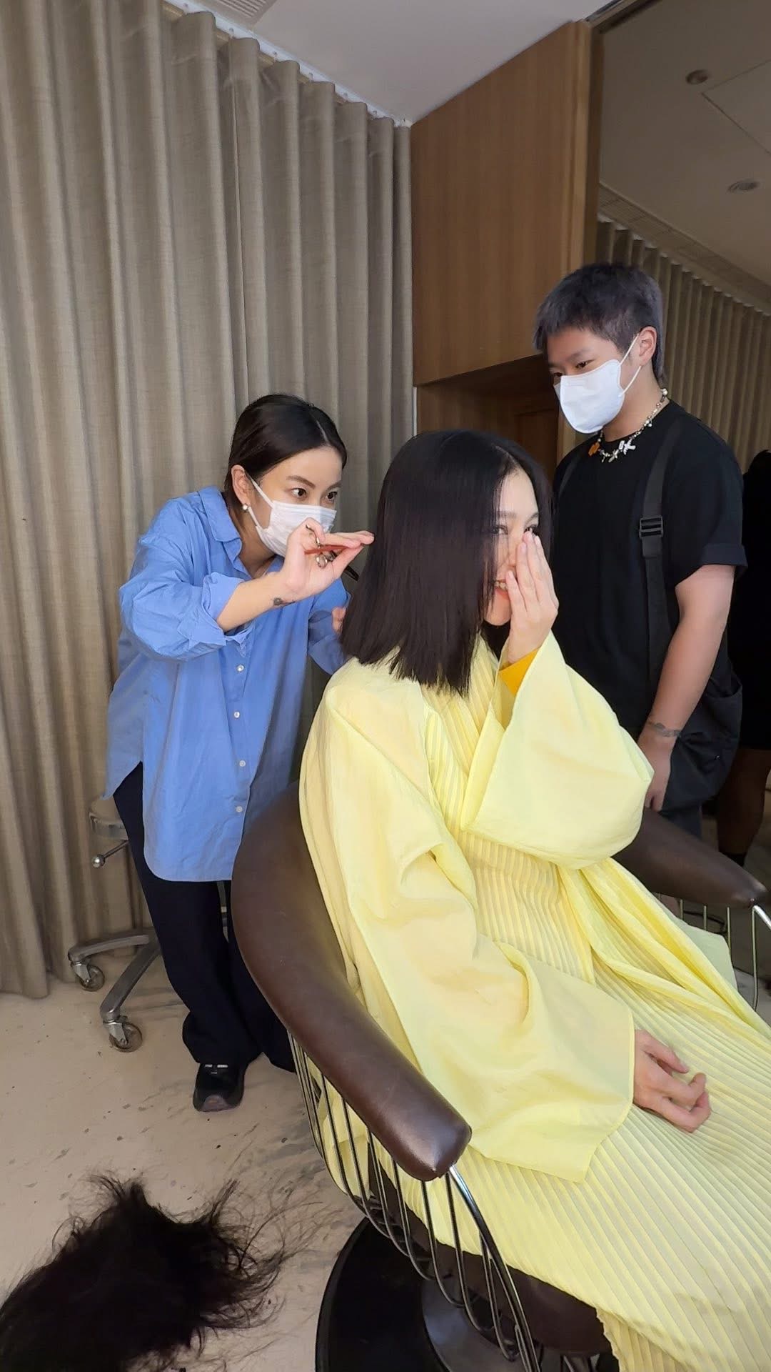 徐若瑄為戲剪掉30公分長髮。(翻攝自徐若瑄臉書)