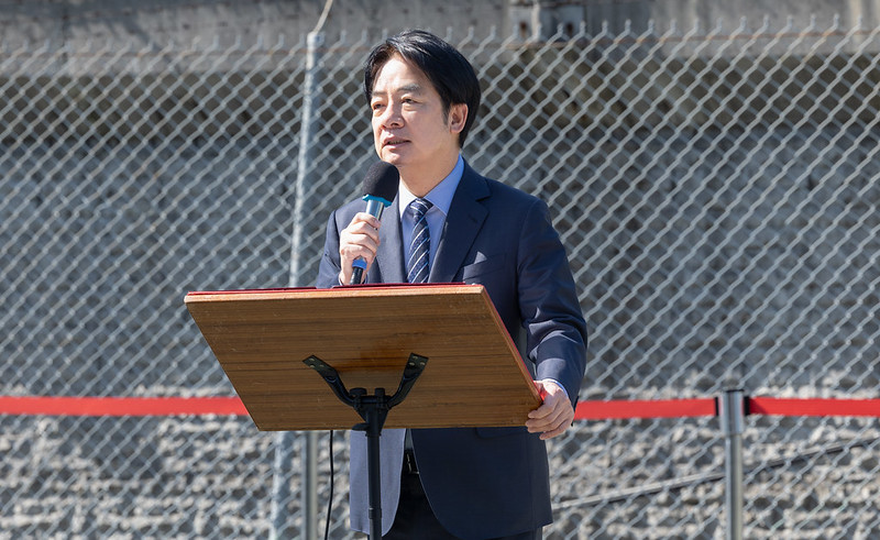 賴清德宣布自4月1日起調整相關國軍待遇。（總統府提供）