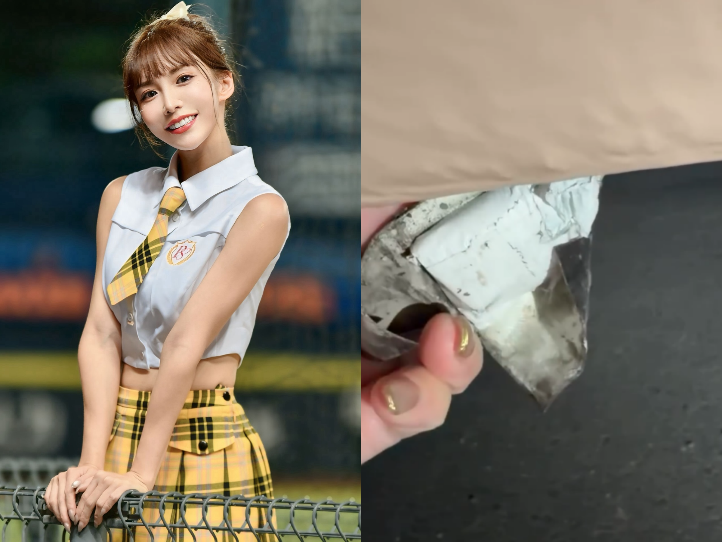 中信兄弟啦啦隊女神牛奶發現愛車底座遭不明人士安裝GPS。（翻攝Threads@milk821125）