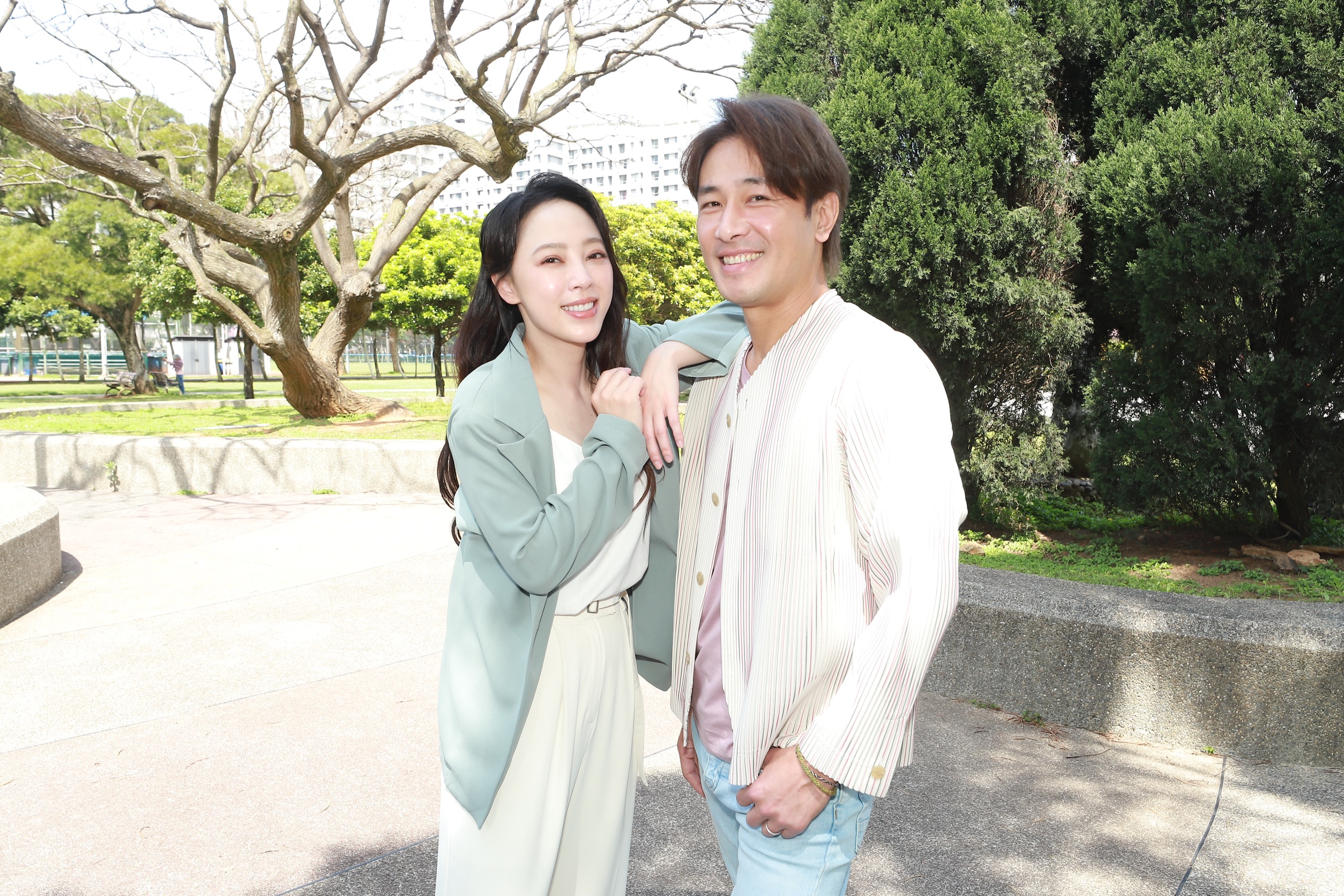 林筳諭（勇兔）跟傅子純在民視八點檔《好運來》，首次搭檔引發關注！（民視提供）