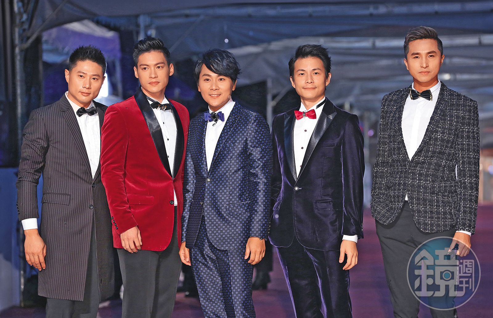 孫協志（右二）昔日帶領的男團5566在婚禮仍未合體