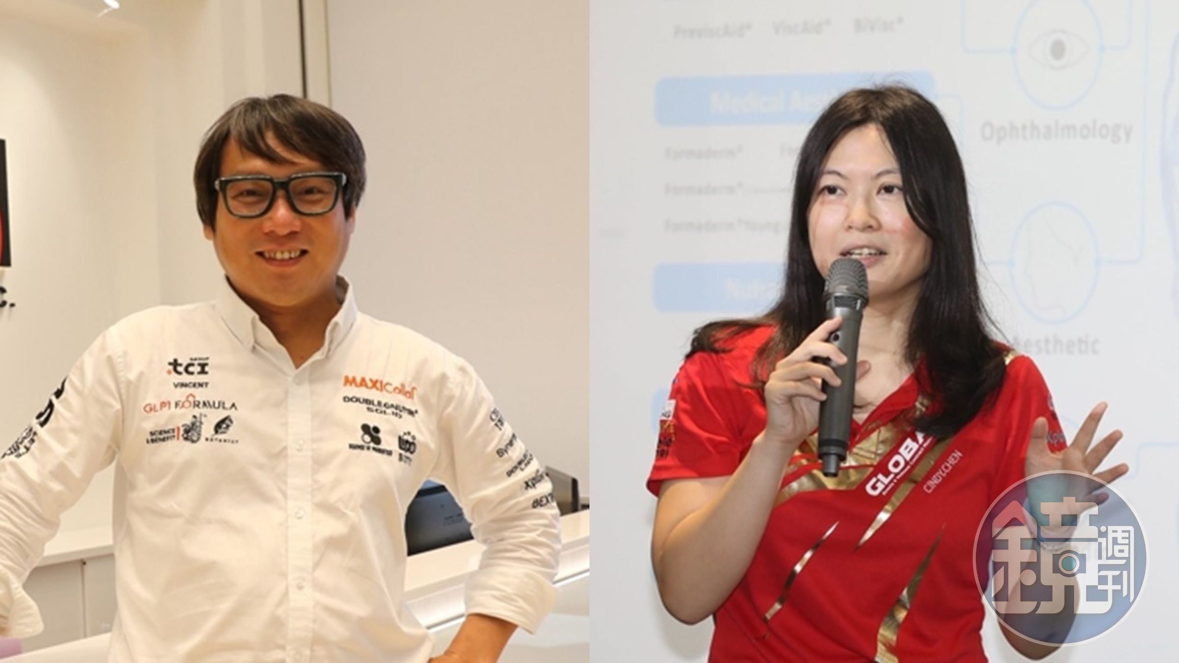 大江生醫今年成立45週年，建立全新品牌識別，展現創意與年輕化精神。圖左為大江生醫董事長林詠翔，圖右為大江旗下和康生技總經理陳敬亭。