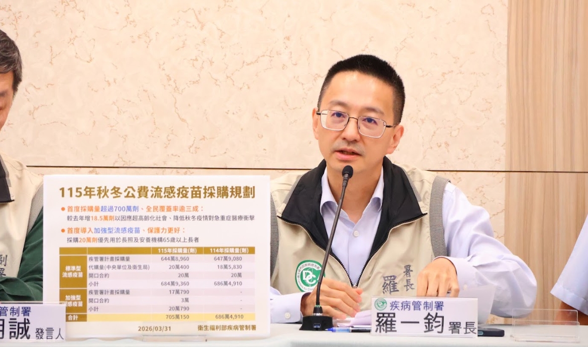 國內爆首例H7流感，羅一鈞表示，該案研判為「偶發禽傳人事件」。（疾管署提供）