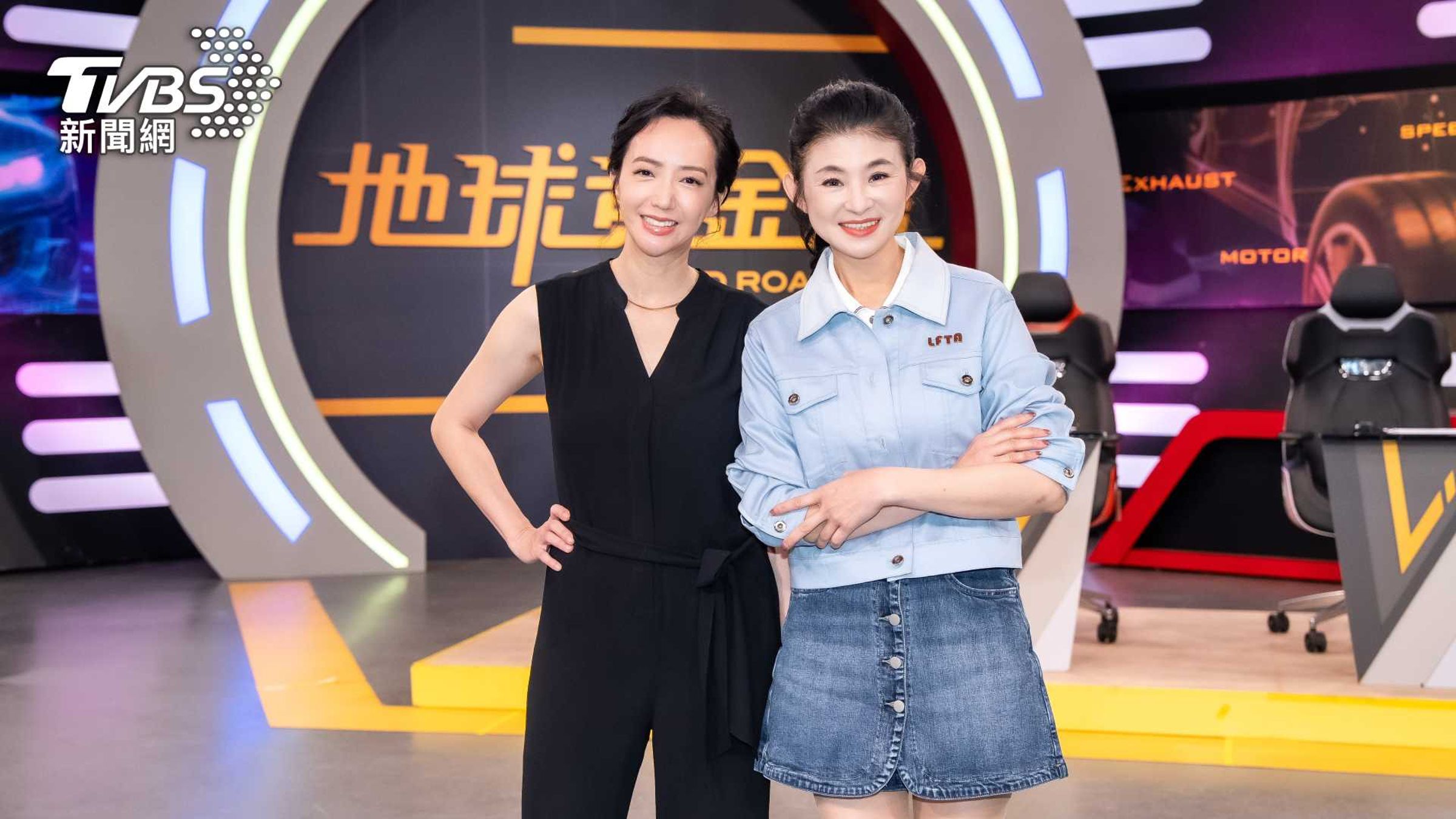 Linda受邀上《地球黃金線》，大方分享獨門購車哲學。（TVBS提供）

