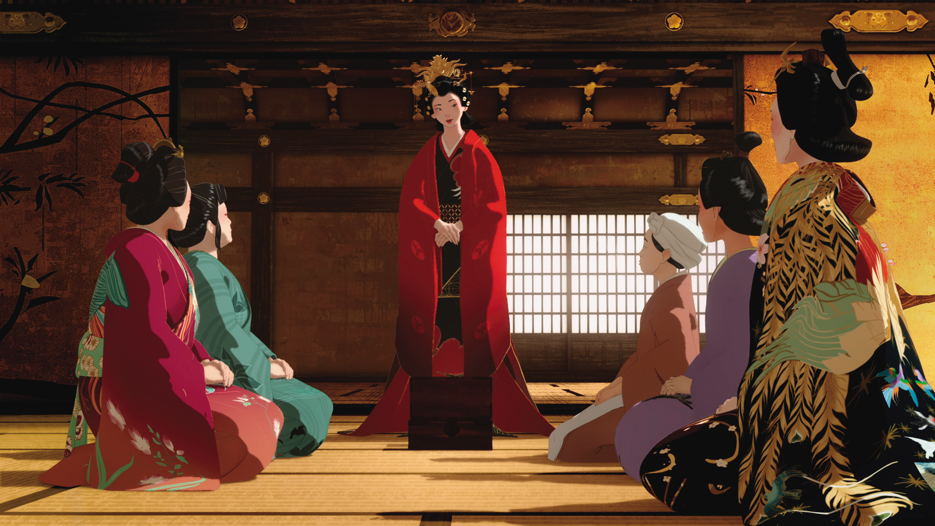 動畫中有日本女子穿和服走路畫面,都由吳怡君真人示範給動畫師看。(Netflix提供)