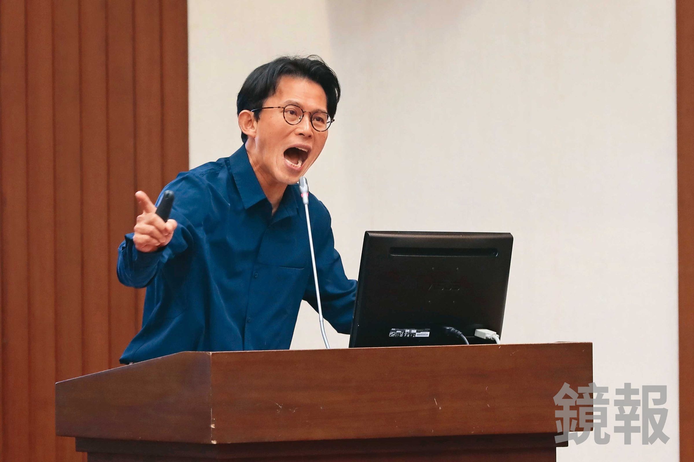 黃國昌回應本刊爆料。(鏡報林煒凱)