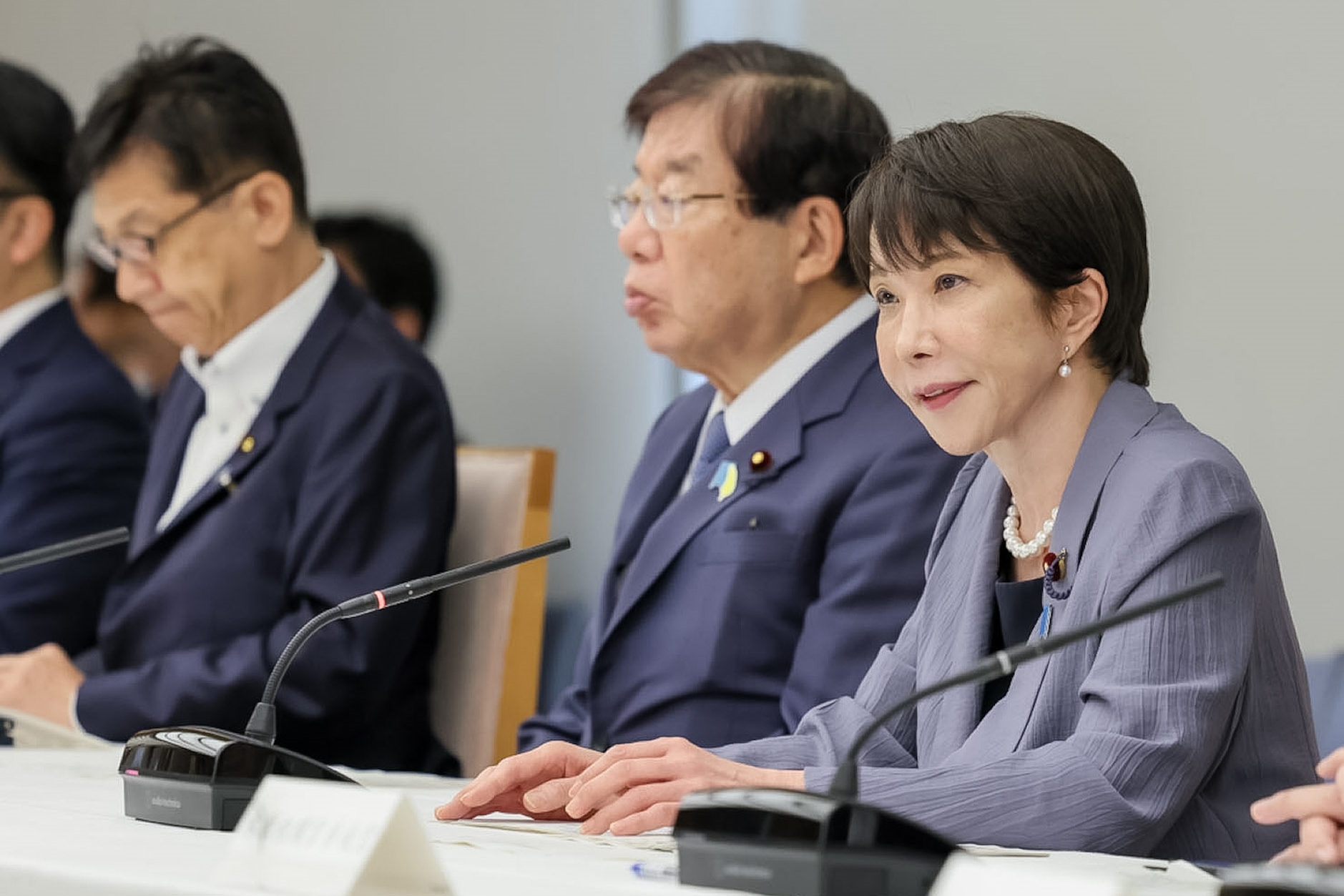 面對突如其來的強震，首相官邸在第一時間進入最高警戒狀態，緊急於官邸成立應變中心全盤掌舵應變機制。（翻攝自高市早苗Ｘ）
