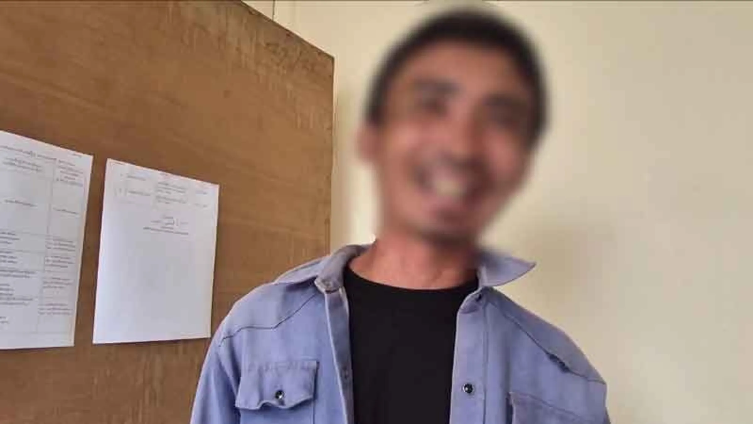 泰國烏隆塔尼府一名寮國籍男子幸運中獎900泰銖，沒想到老婆因此吃錯鬧自殺，企圖把老婆拖進河中溺斃。（翻攝畫面）