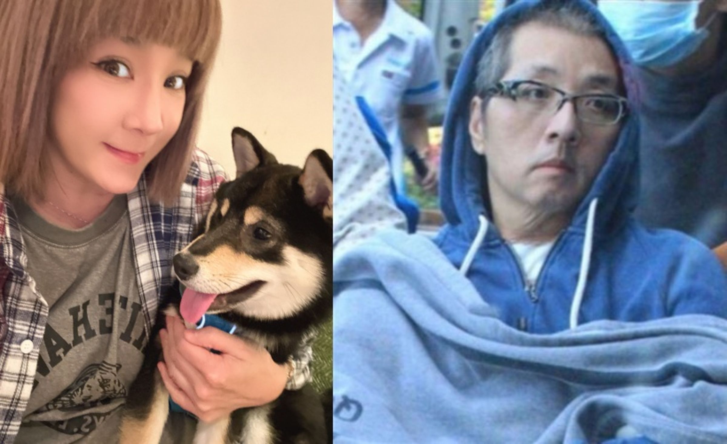 知名音樂人「小胖老師」袁惟仁（右）多年來因健康狀況反覆；前妻陸元琪（左）透過經紀人回應「正在了解狀況中」。（翻攝自臉書）