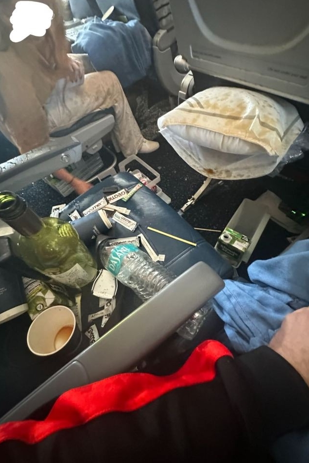 達美航空DL56航班上週遇嚴重亂流。（翻攝自X）