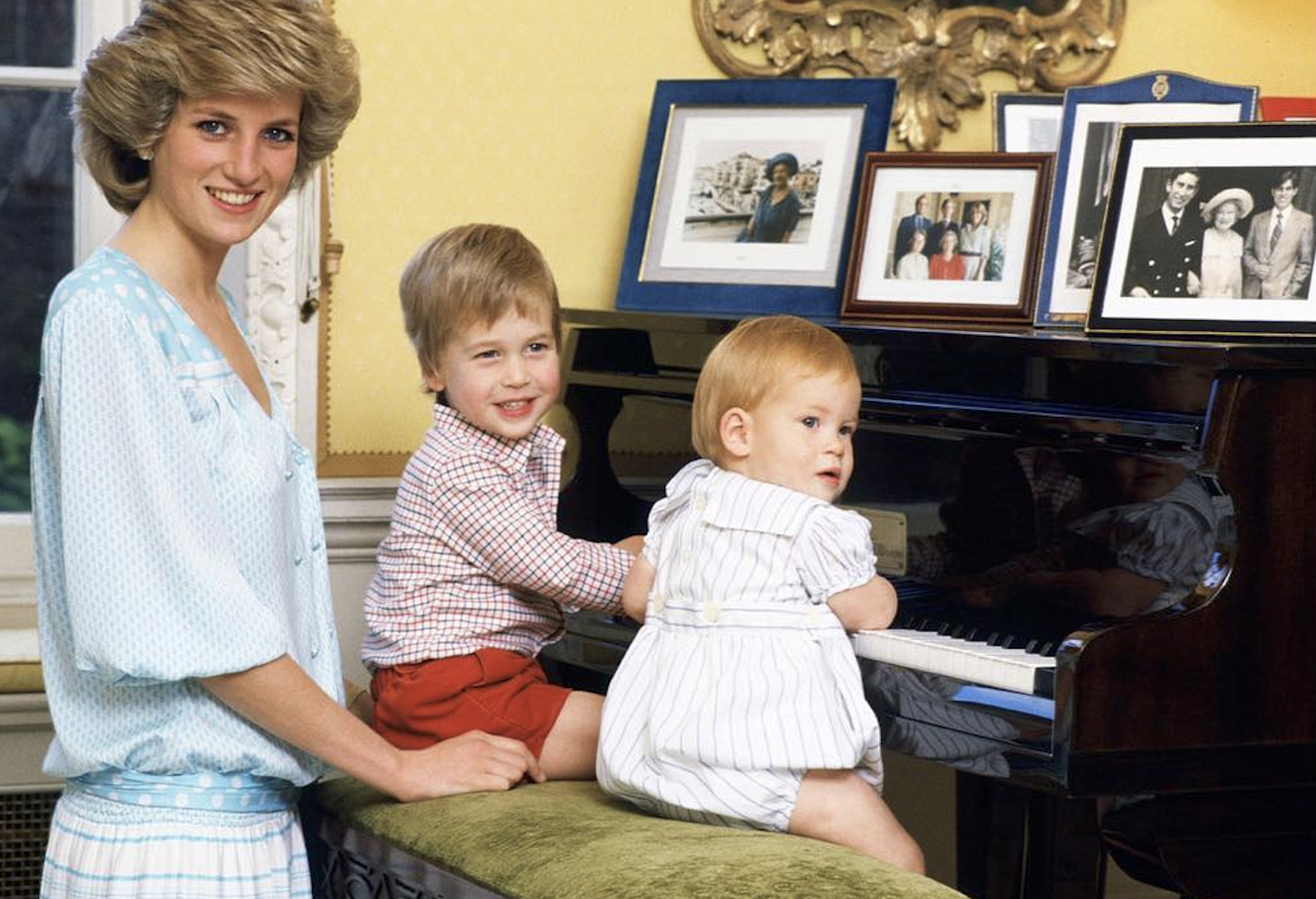 黛妃生了兩個兒子，威廉王子和哈利王子。（翻攝HRH Princess Diana臉書）