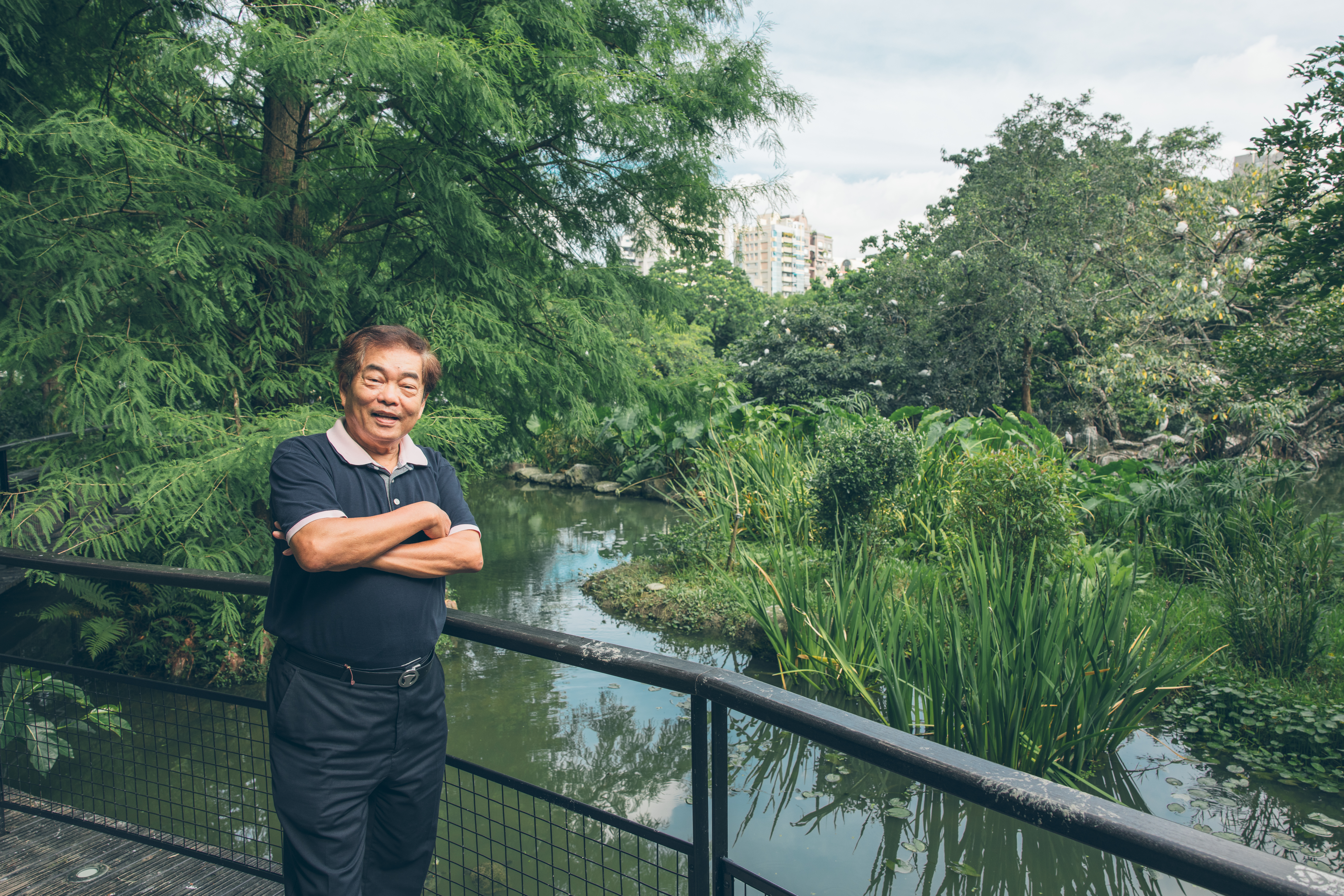 大安森林公園生態復育有成，幕後重要推手正是非營利民間組織「大安森林公園之友基金會」，執行長楊平世談起過程雖然艱難，但與夥伴們看到今日成果有滿滿的成就感。（大安森林公園之友基金會提供）