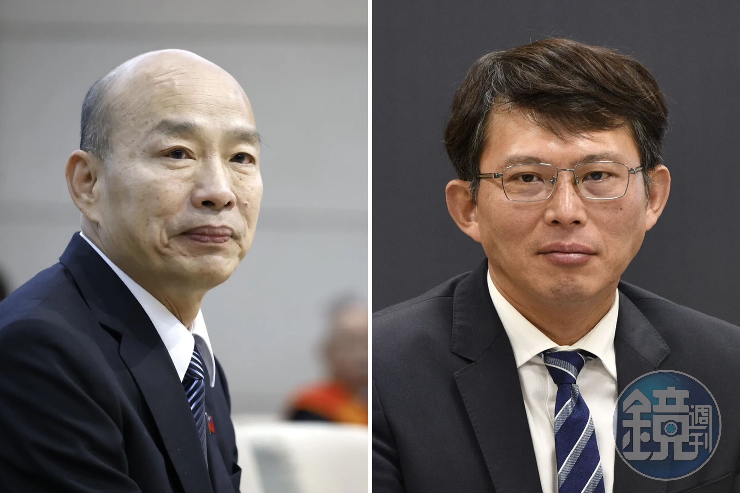 黃國昌被韓國瑜說是立院4大美男喊不敢當，還反讚韓才是立院第一美男。（本刊資料照）