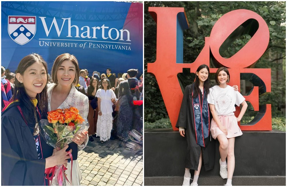 蔣雅淇的女兒關愛以三主修好成績,畢業於賓州大學華頓商學院。(翻攝蔣雅淇臉書)