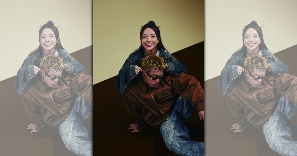 健志與化妝師老婆Mia近日一起上節目錄影。(快電商提供)