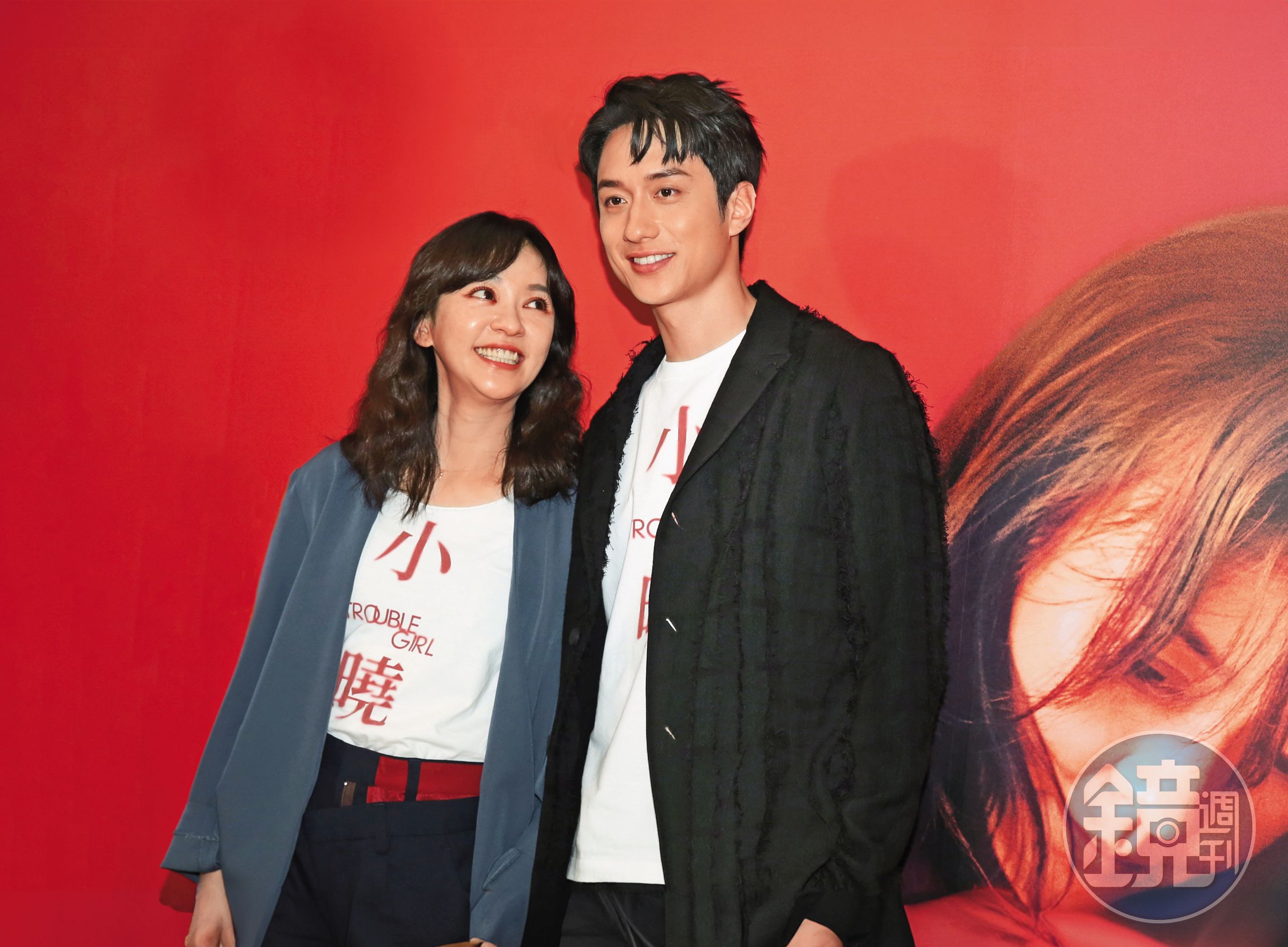 陳意涵(左)透露劉俊謙(右)「很M」,「一直要我打他。」小編幫遞皮鞭。(蠟燭要嗎?)