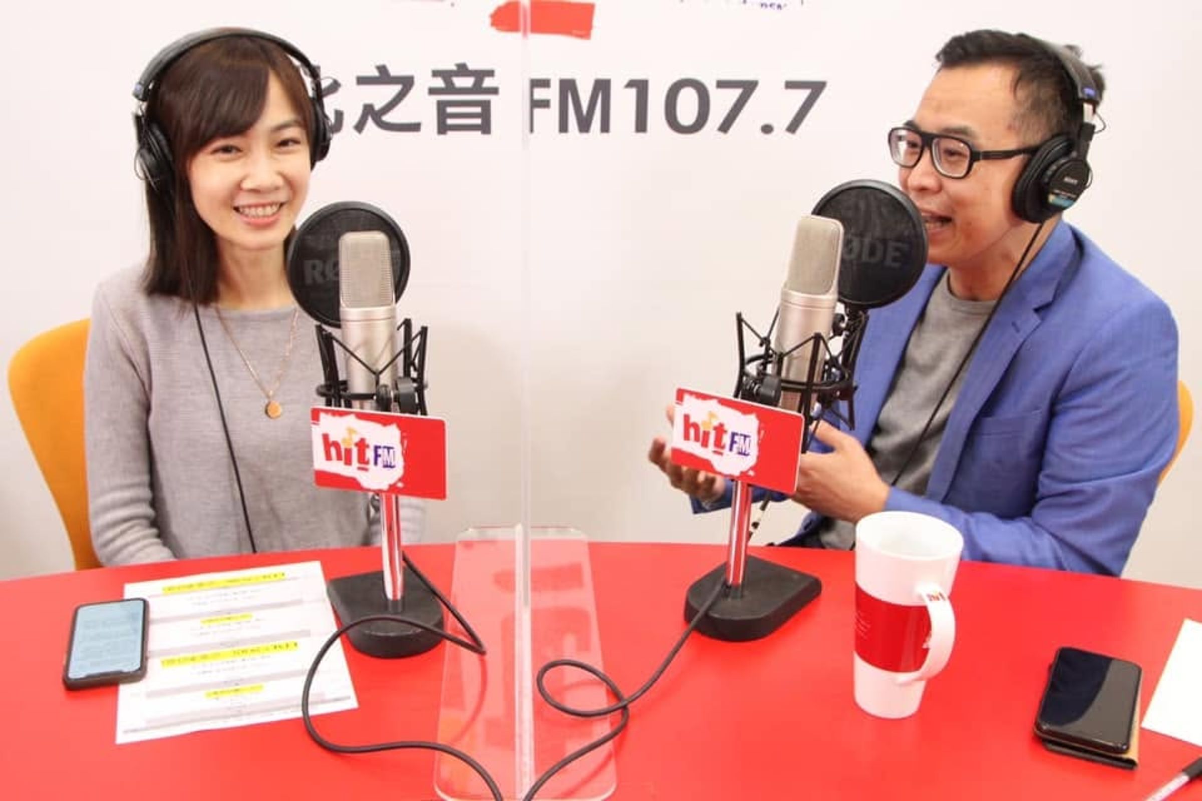 黃子哲（右）喊話中職會長蔡其昌譴責黃捷。（資料照，Hit Fm提供）