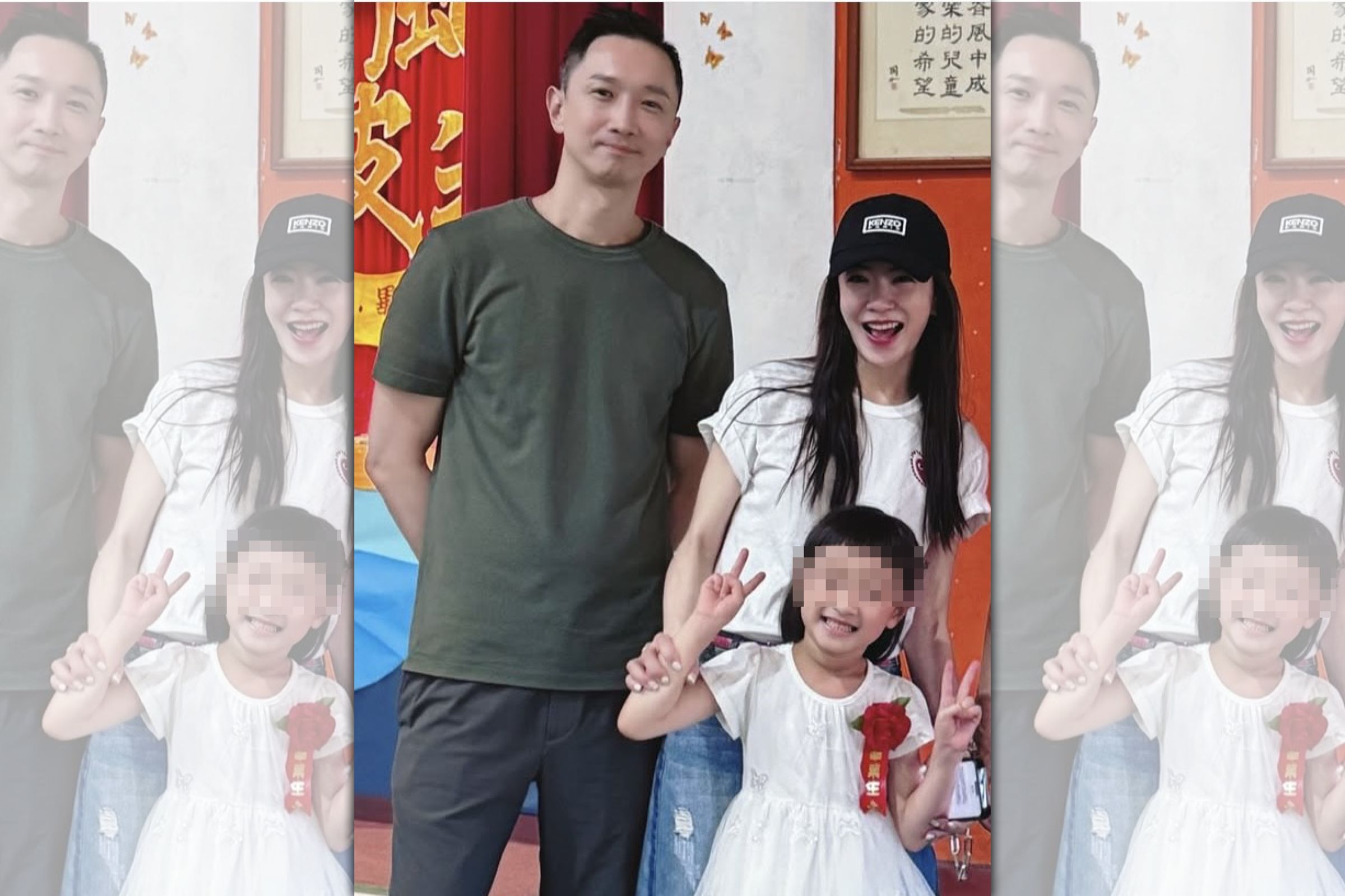 楊千霈和前夫洪家傑一同出席女兒「Q妹」的畢業典禮。（翻攝自楊千霈IG）