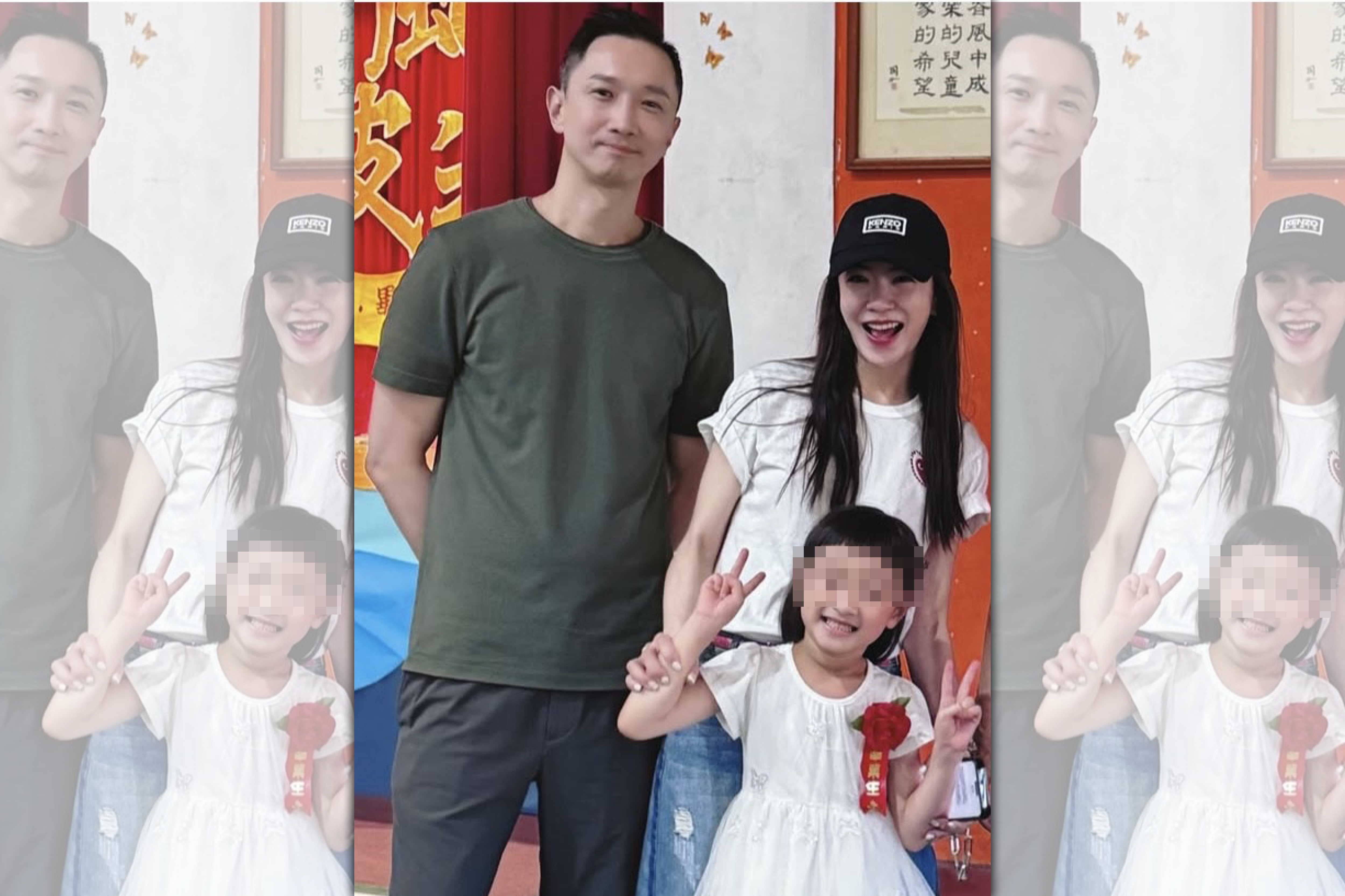 楊千霈和前夫洪家傑一同出席女兒「Q妹」的畢業典禮。（翻攝自楊千霈IG）