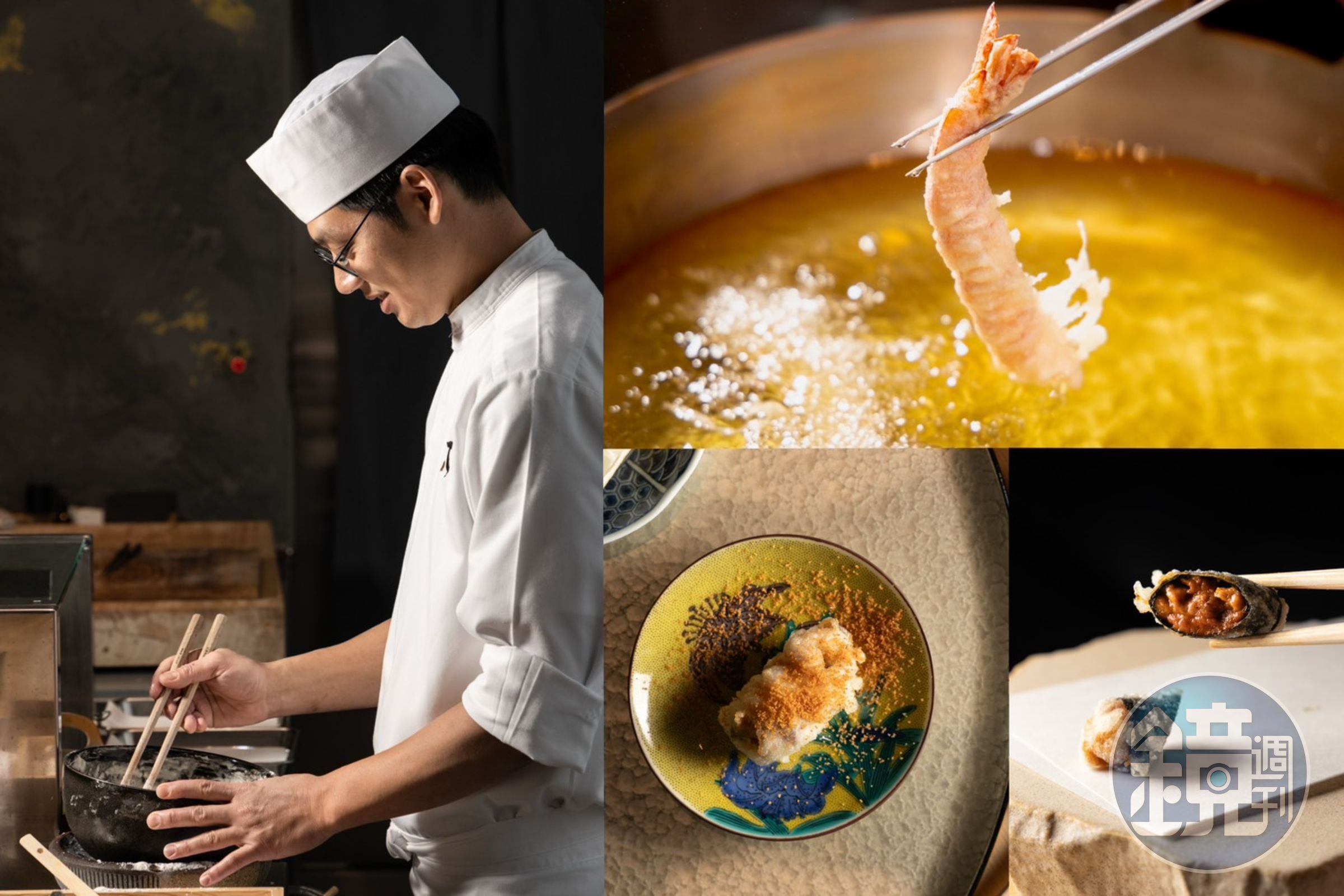 「龍富天婦羅」是台中第一間全預約制的板前天婦羅，以台灣在地食材為饕客炸出各種驚喜。