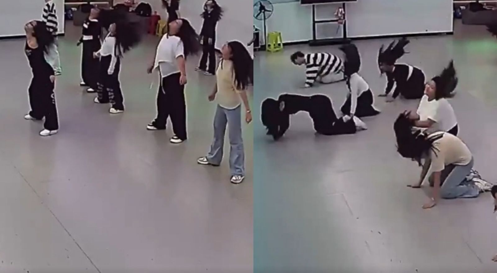 舞蹈老師低血糖跪倒...學生誤以為新動作「全班同步撲地」猛甩頭 網笑噴:服從性滿分