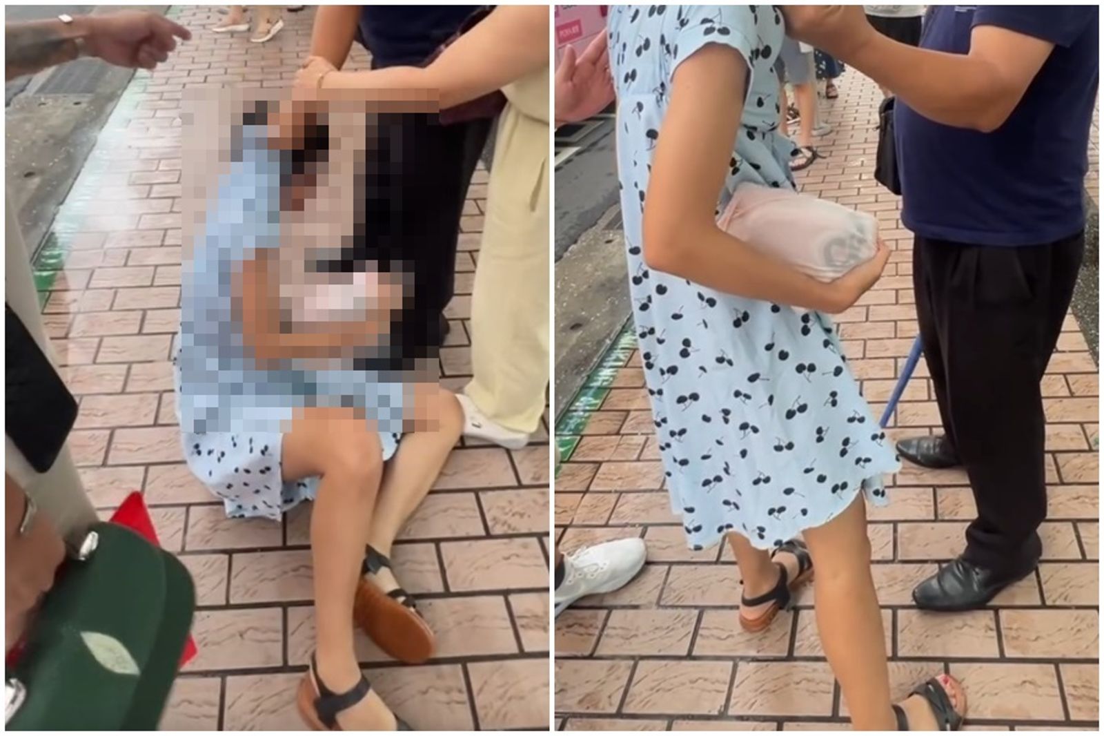 北車公車站上演家暴現場　失控男子拿傘毆妻還沿路拖行