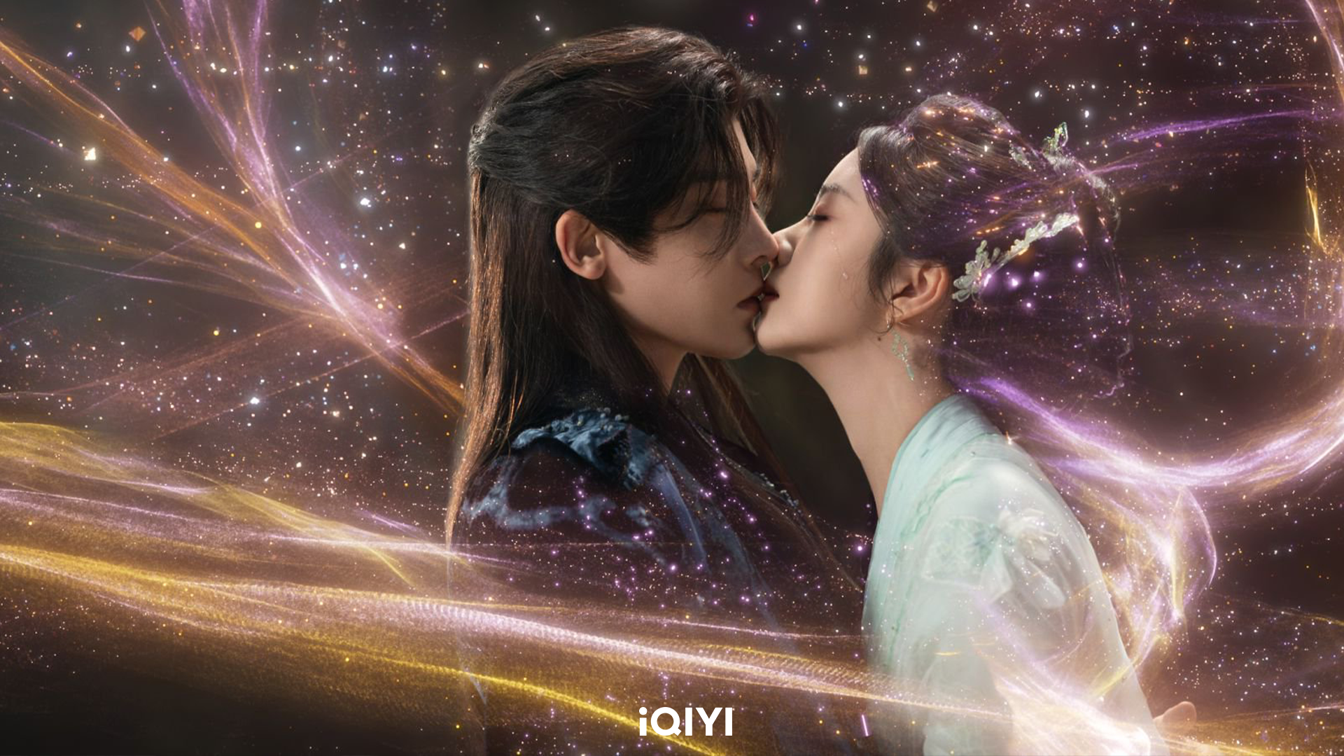 譚松韻（右）與侯明昊浪漫之吻。（圖_iQIYI愛奇藝國際版提供）