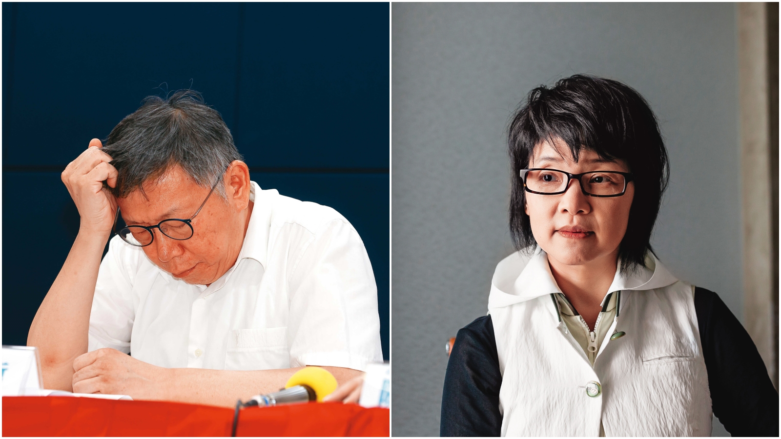 柯文哲被控性騷，璩美鳳今日受訪表示有給柯道歉機會，但柯沒珍惜。（合成圖；本刊資料照）