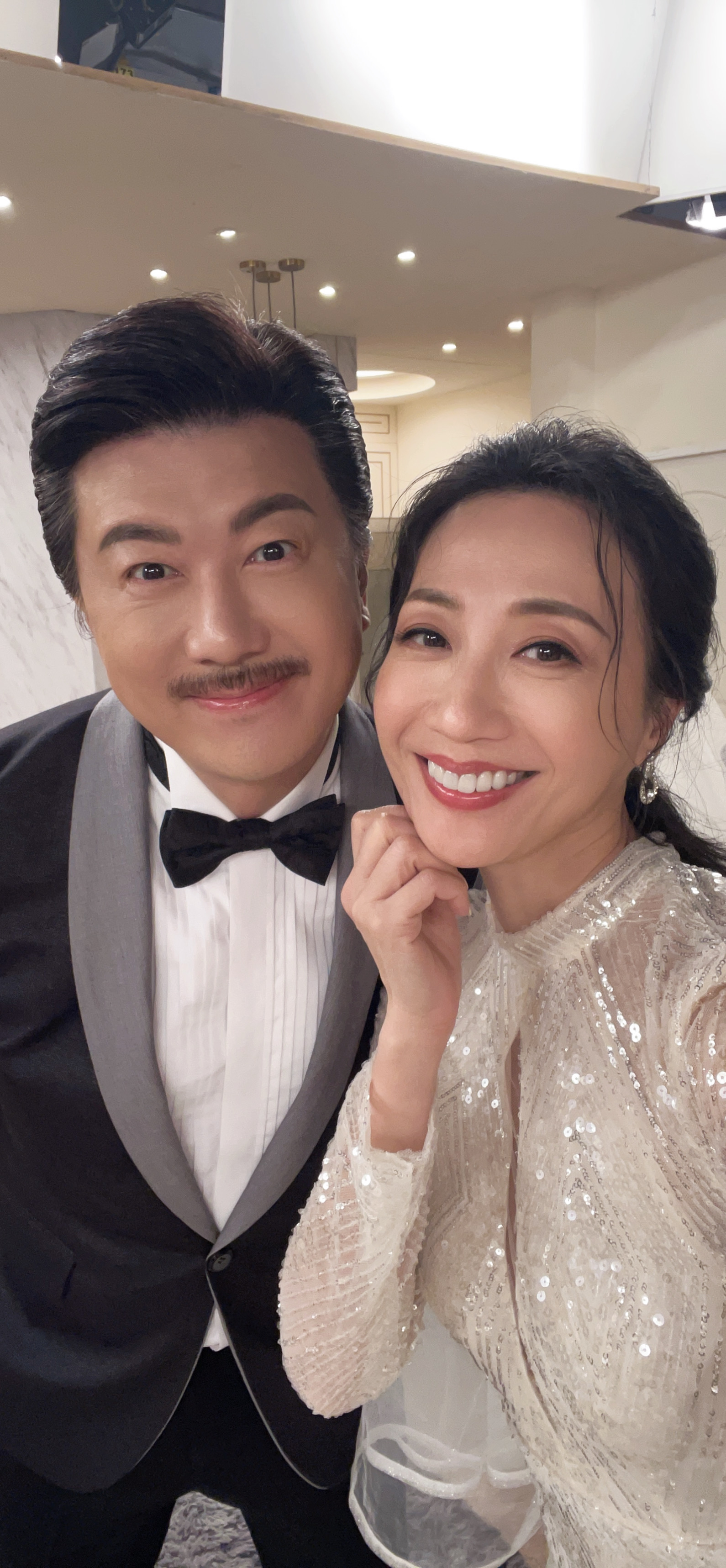 潘奕如和吳皓昇拍攝以來已經建立默契。（民視提供）
