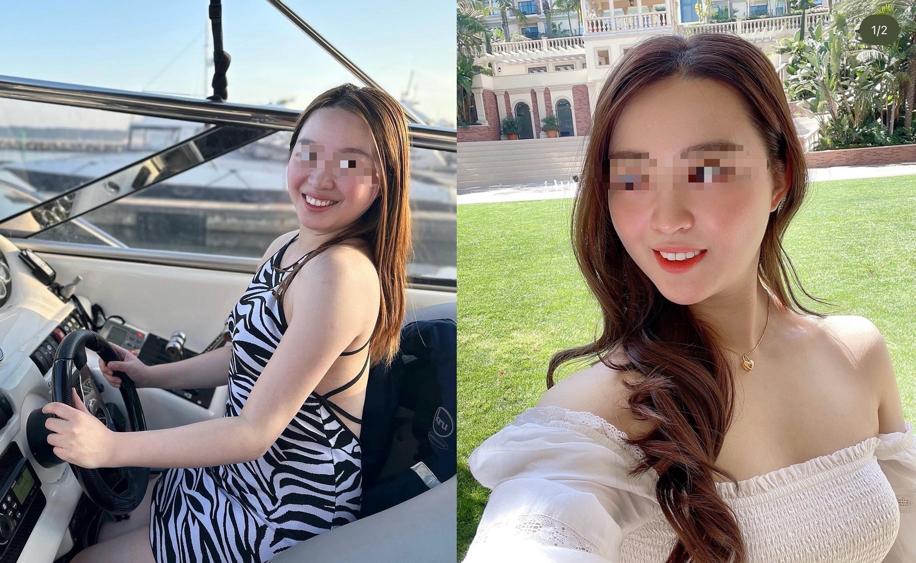 有網友肉搜到其中一名中國小粉紅的社群帳號。（翻攝自當事人IG）