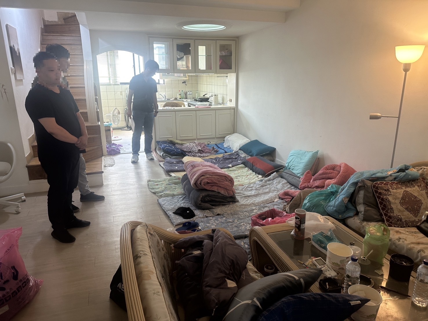 刑事警察局中打中心偵破詐騙集團水房。 （中打提供）