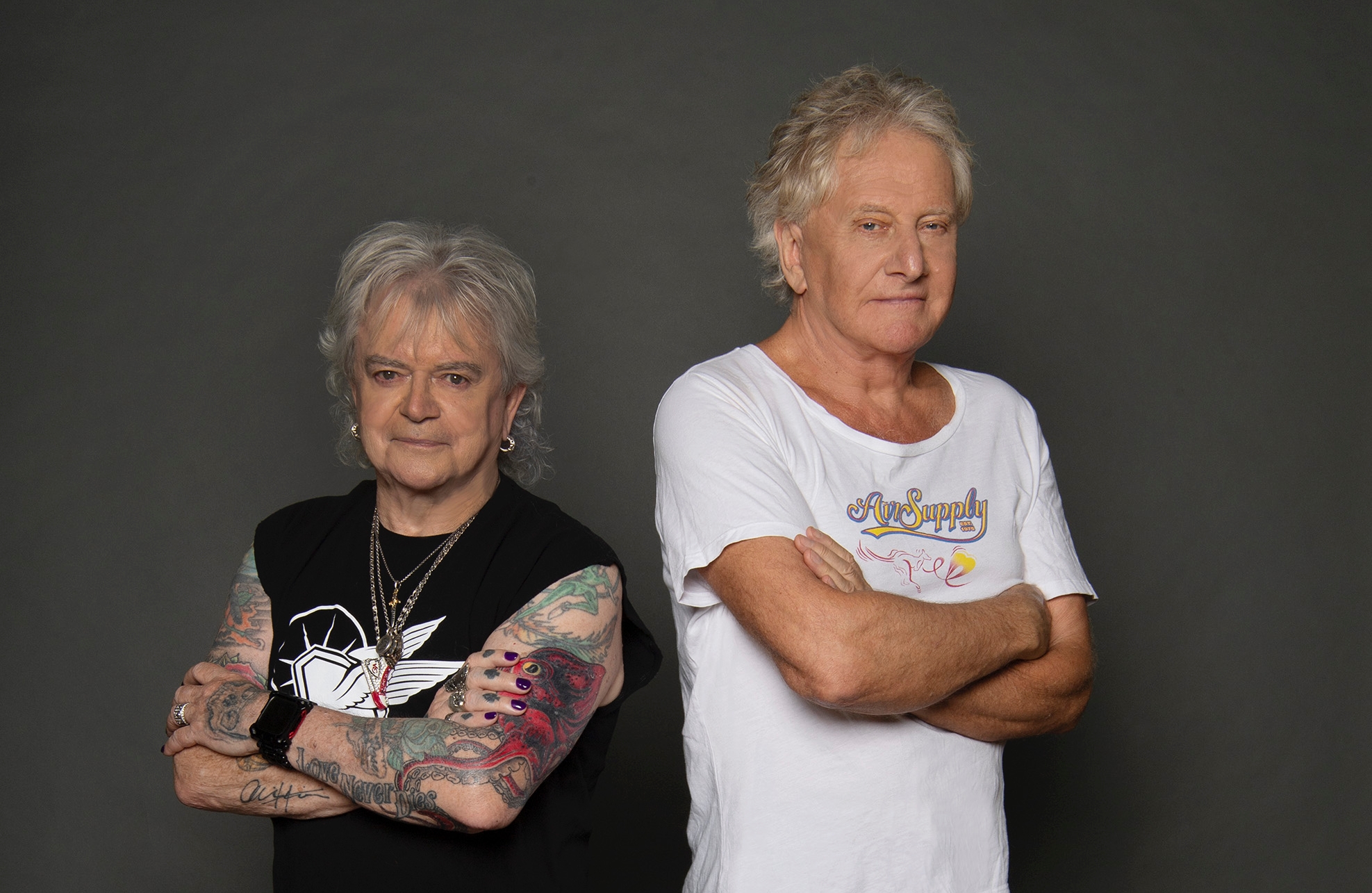 Air Supply 空中補給合唱團來台表演超過17次，明年1月7日TICC帶來成團50週年演唱會。（全球音樂經紀有限公司 提供）